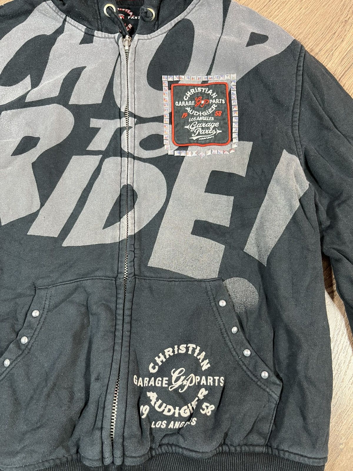 Christian Audigier Christian Audigier Zip Hoodie Size US L / EU 52-54 / 3 - 5 Thumbnail