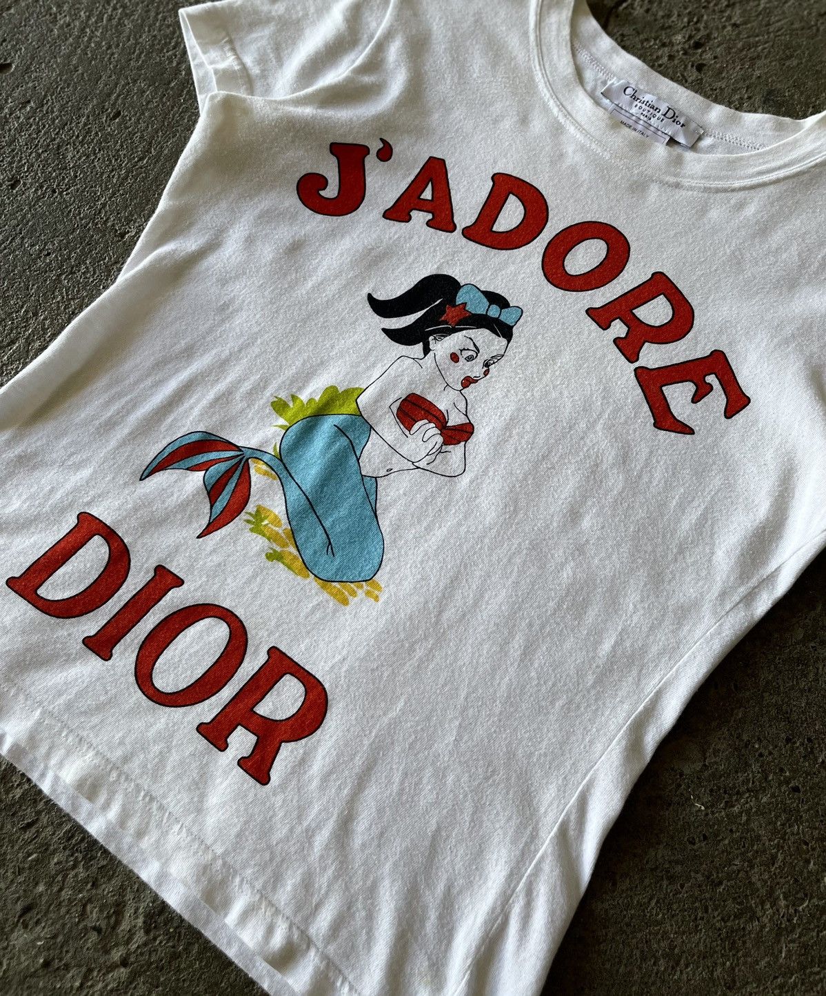 Dior Dior - John Galliano - SS2002 Mermaid - Cruise Holiday Tee Size S / US 4 / IT 40 - 2 Thumbnail