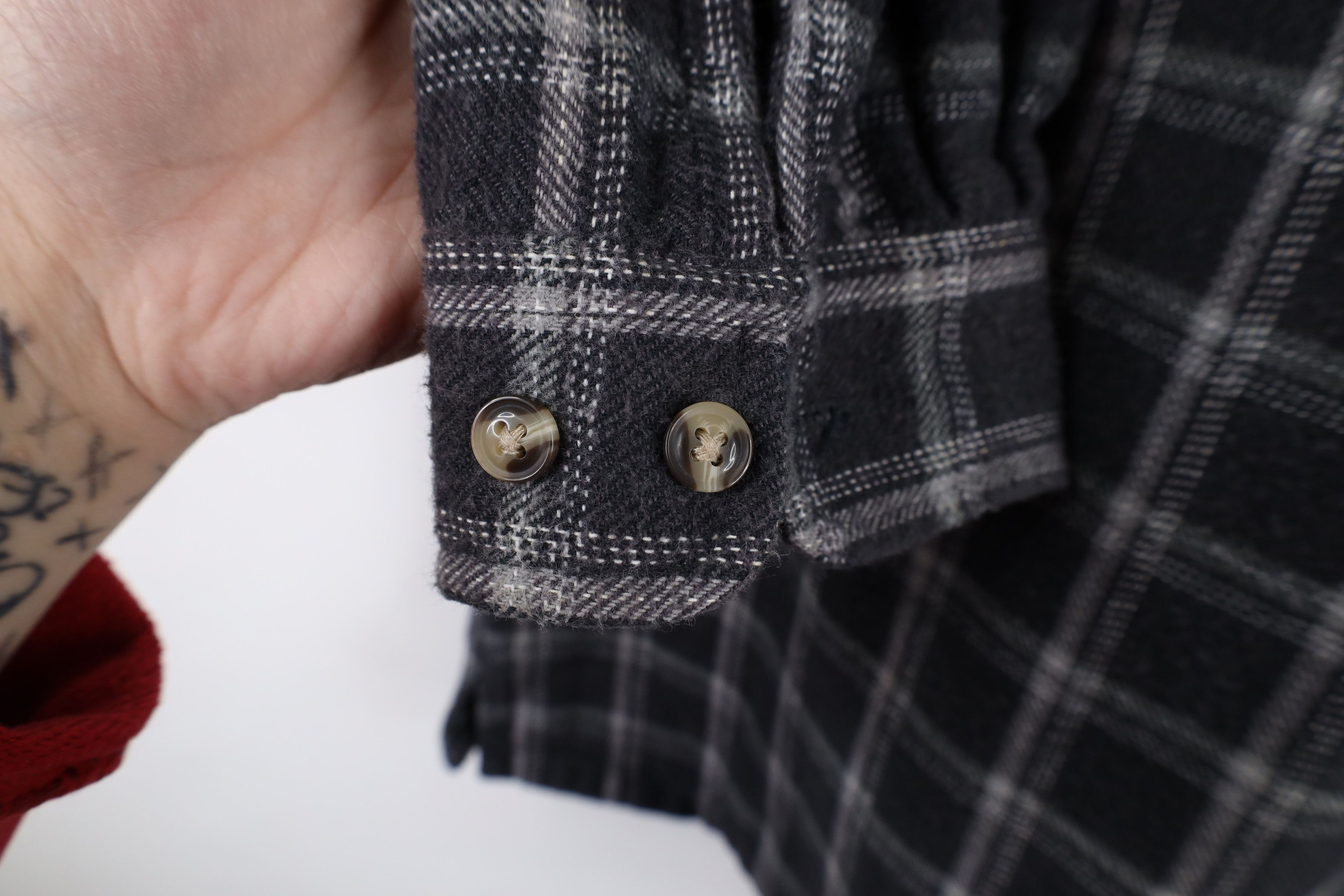 Vintage Vintage 90s Streetwear Zip Flannel Shirt Jacket Jac Shirt Size US L / EU 52-54 / 3 - 4 Thumbnail