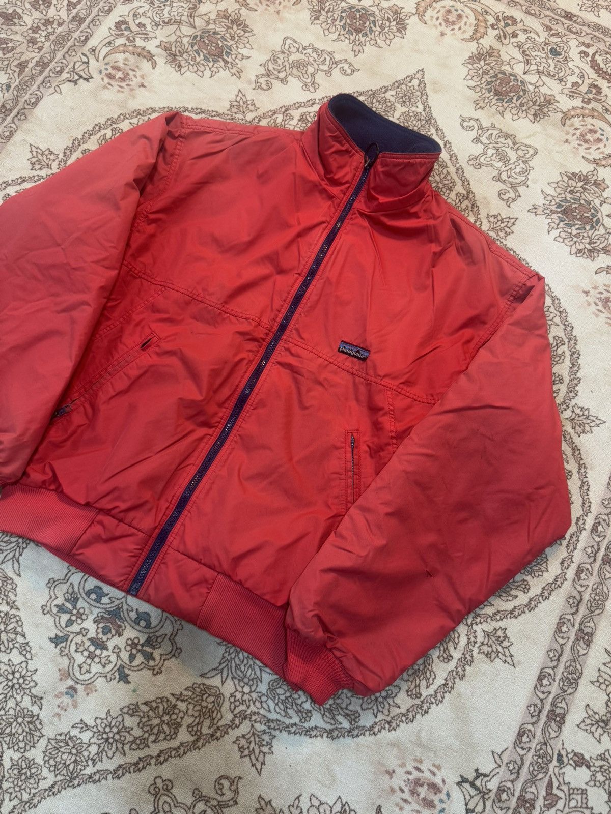 Patagonia × Vintage Vintage Patagonia Made in USA Red Bomber Jacket Size US M / EU 48-50 / 2 - 2 Thumbnail