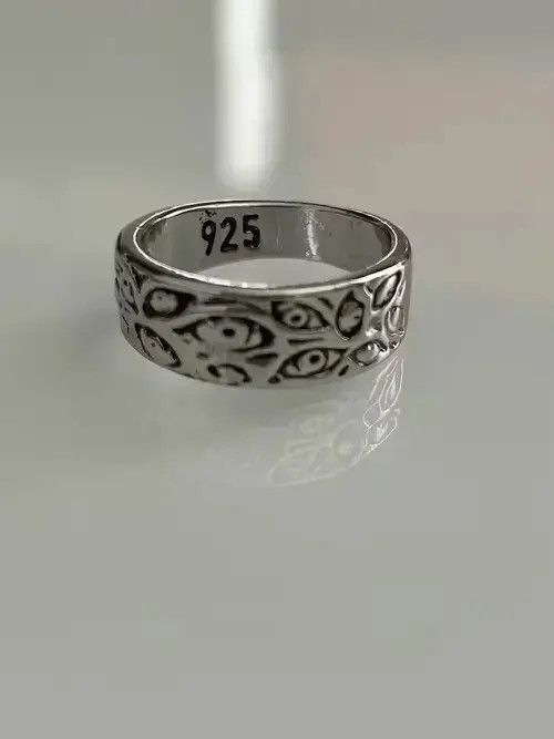 Ring Of Fire Y2K Sterling Silver Eye Ring Size ONE SIZE - 1 Thumbnail