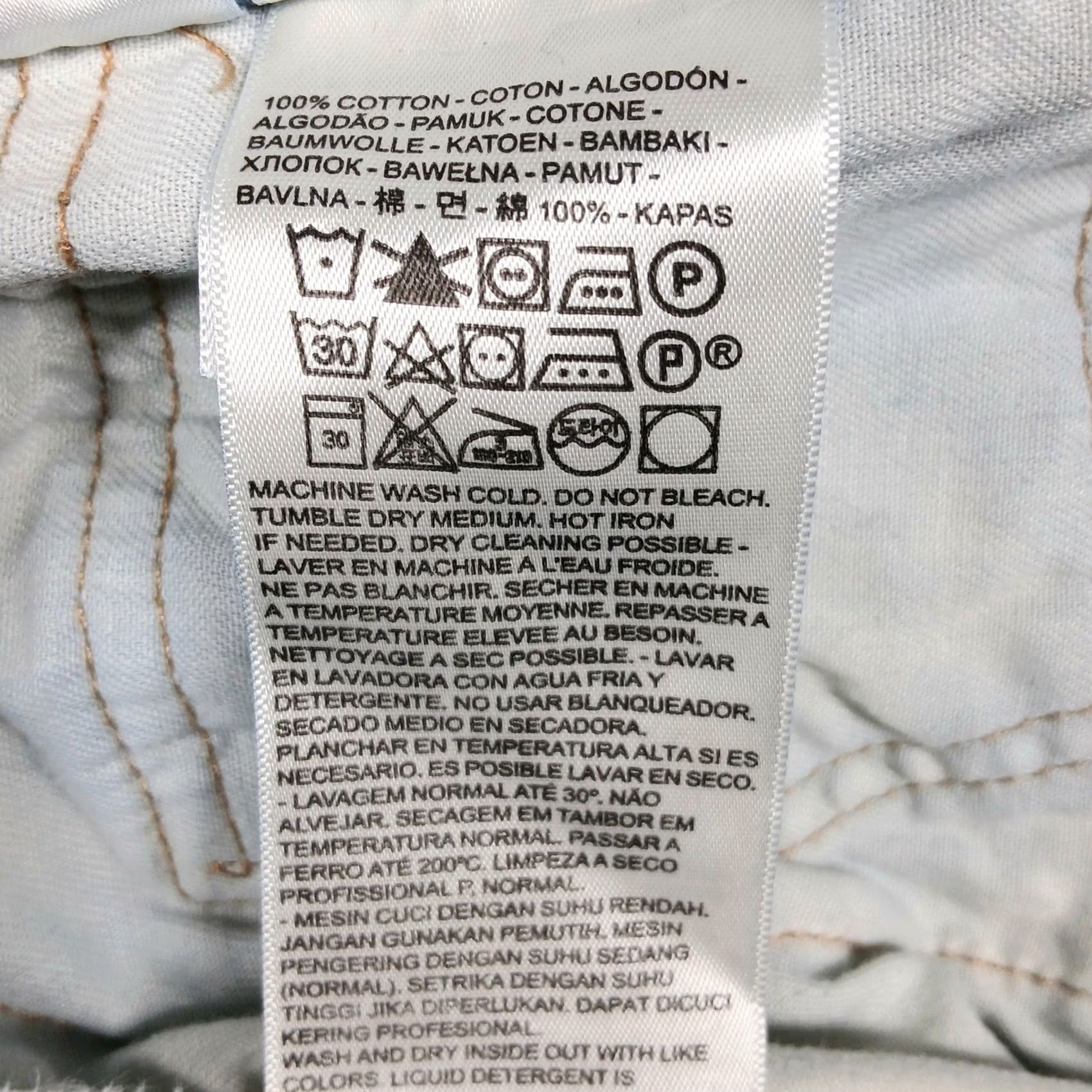 Levi's Levi'S Jeans Mens 40 Blue Men 40x30 Light Wash Straight Leg Denim Size US 40 / EU 56 - 5 Thumbnail