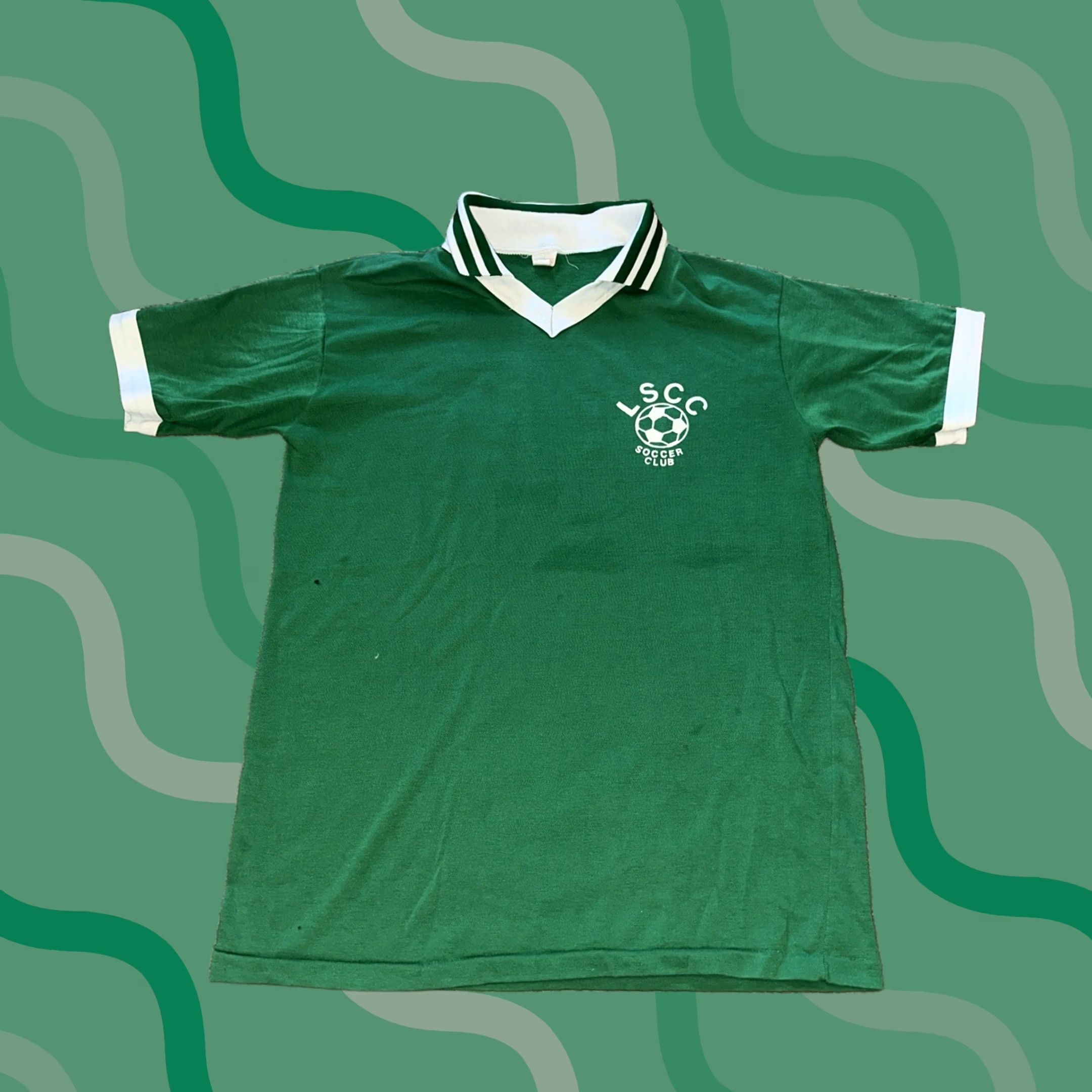Vintage VINTAGE Unbranded Soccer Jersey Polo Shirt Mens S Green 80s Collared Short Sleeve Lightweight All Seasons Size US S / EU 44-46 / 1 - 1 Thumbnail