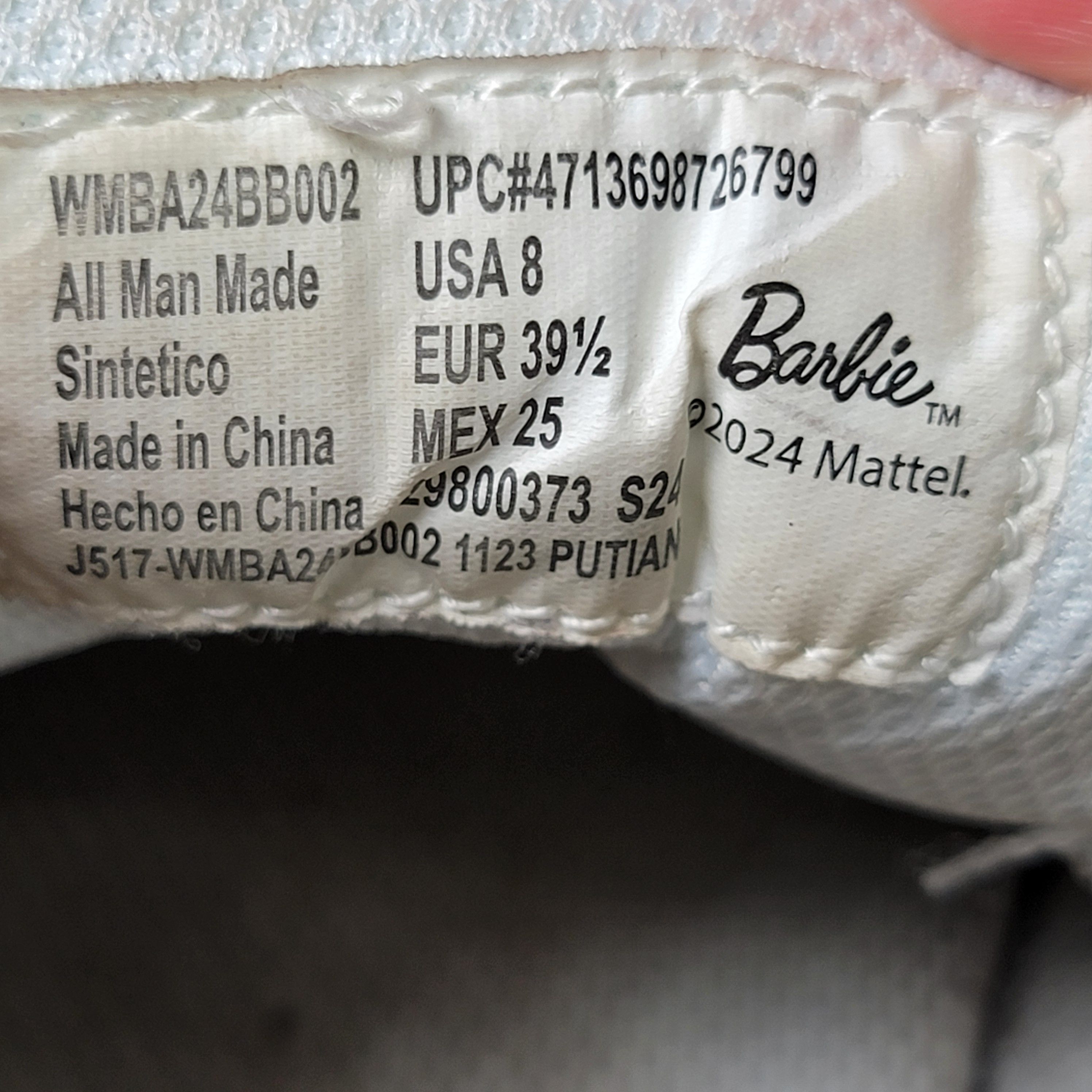 Other Barbie Pink & White Tennis Shoes - Size 8 Adult Size US 8 / IT 38 - 6 Thumbnail
