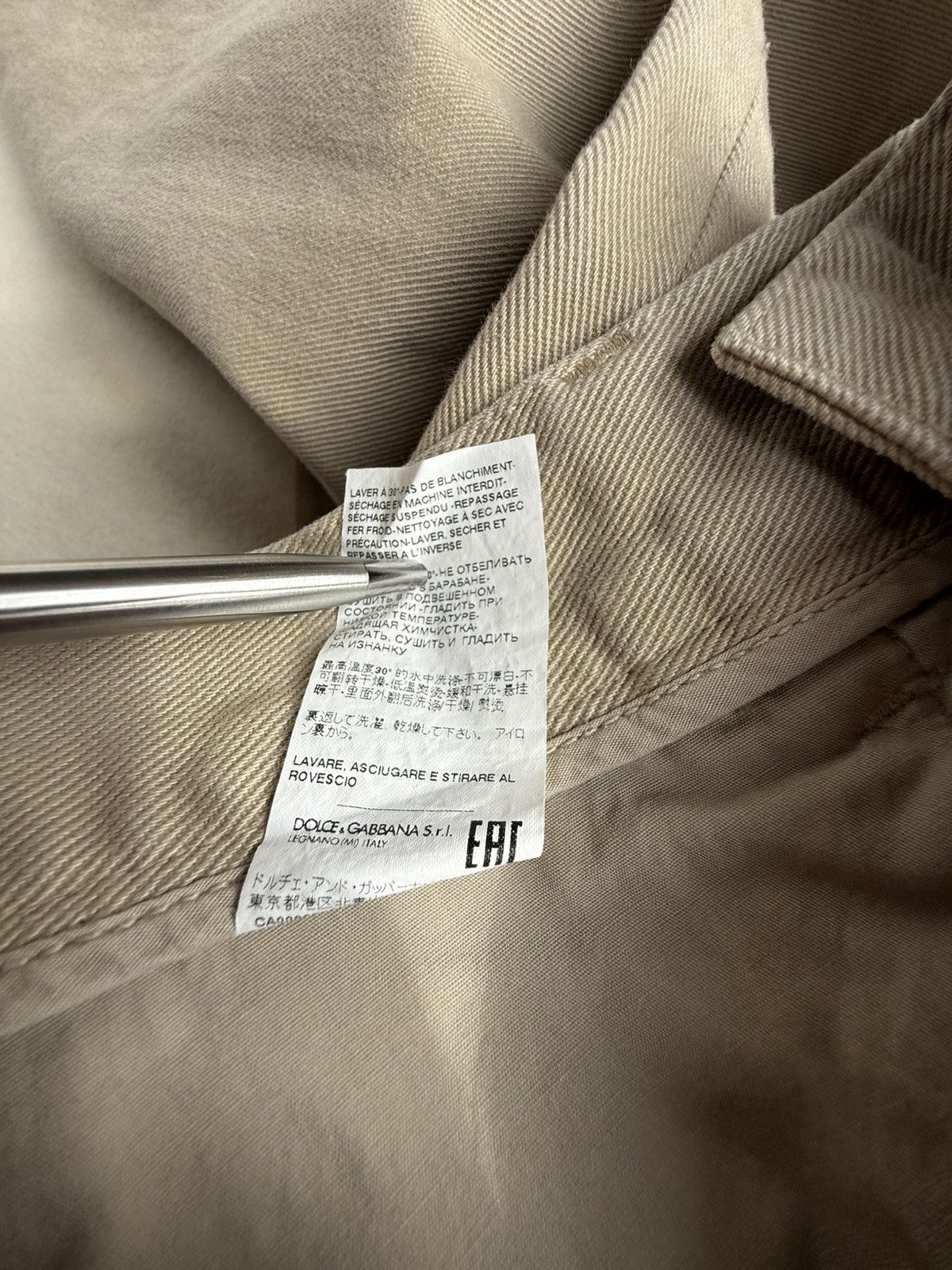 Dolce & Gabbana Dolce & Gabbana D&G destroyed ripped khaki baggy jeans pants Size US 30 / EU 46 - 23 Thumbnail