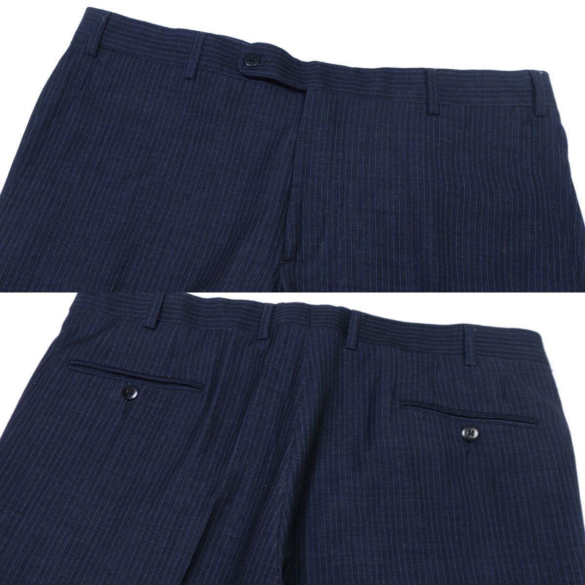 Boglioli Covent Pinstripe 100% Virgin Wool Drop 6 Suit Size 54R - 10 Thumbnail