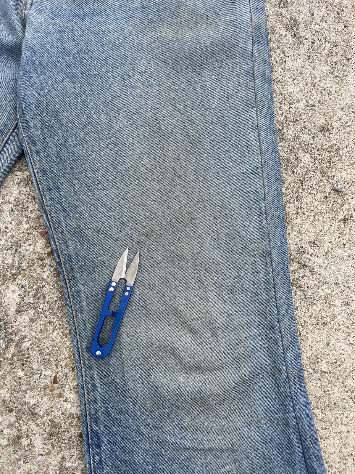 Japanese Brand 🔥 Mocking Bird Japan Bot-Cut Rusty Distressed Denim W29🔥 Size 29" - 12 Thumbnail