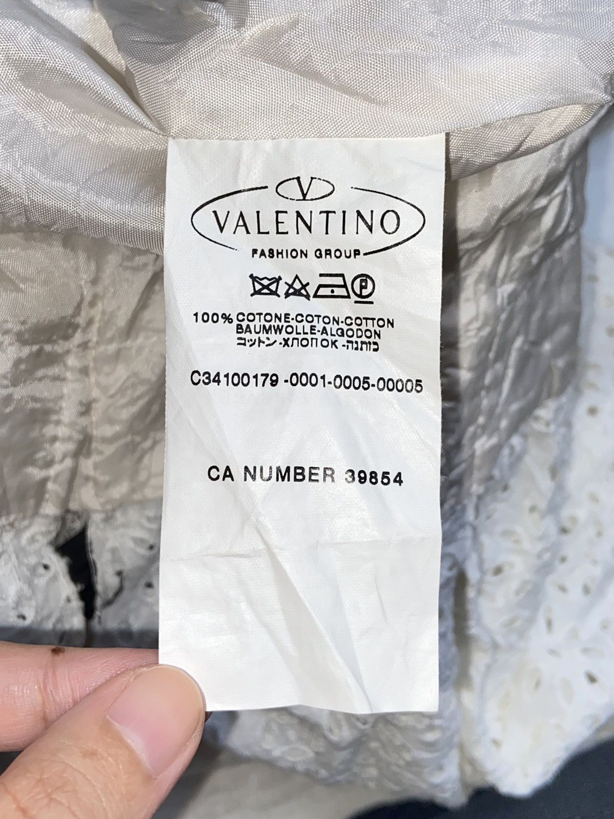 Valentino VALENTINO White Dress Size XS / US 0-2 / IT 36-38 - 7 Thumbnail