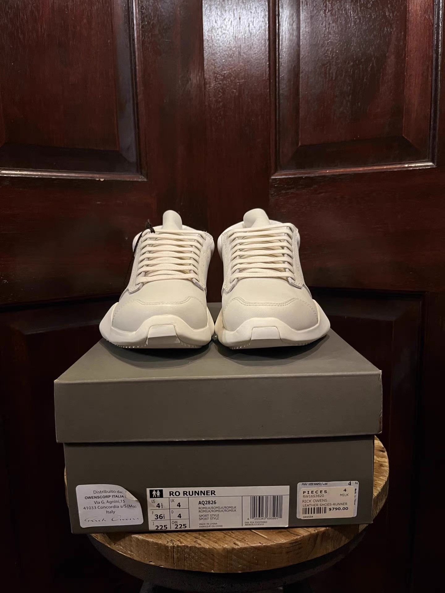 Rick Owens RICK OWENS x ADIDAS Classic Runner Hoof‑Toe Sneakers Ｑ25 Size US 5.5 / EU 38 - 1 Thumbnail