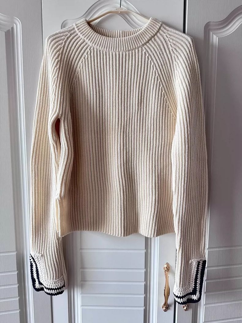 Helmut Lang HELMUT LANG Creamy white sweater Size M / US 6-8 / IT 42-44 - 1 Thumbnail