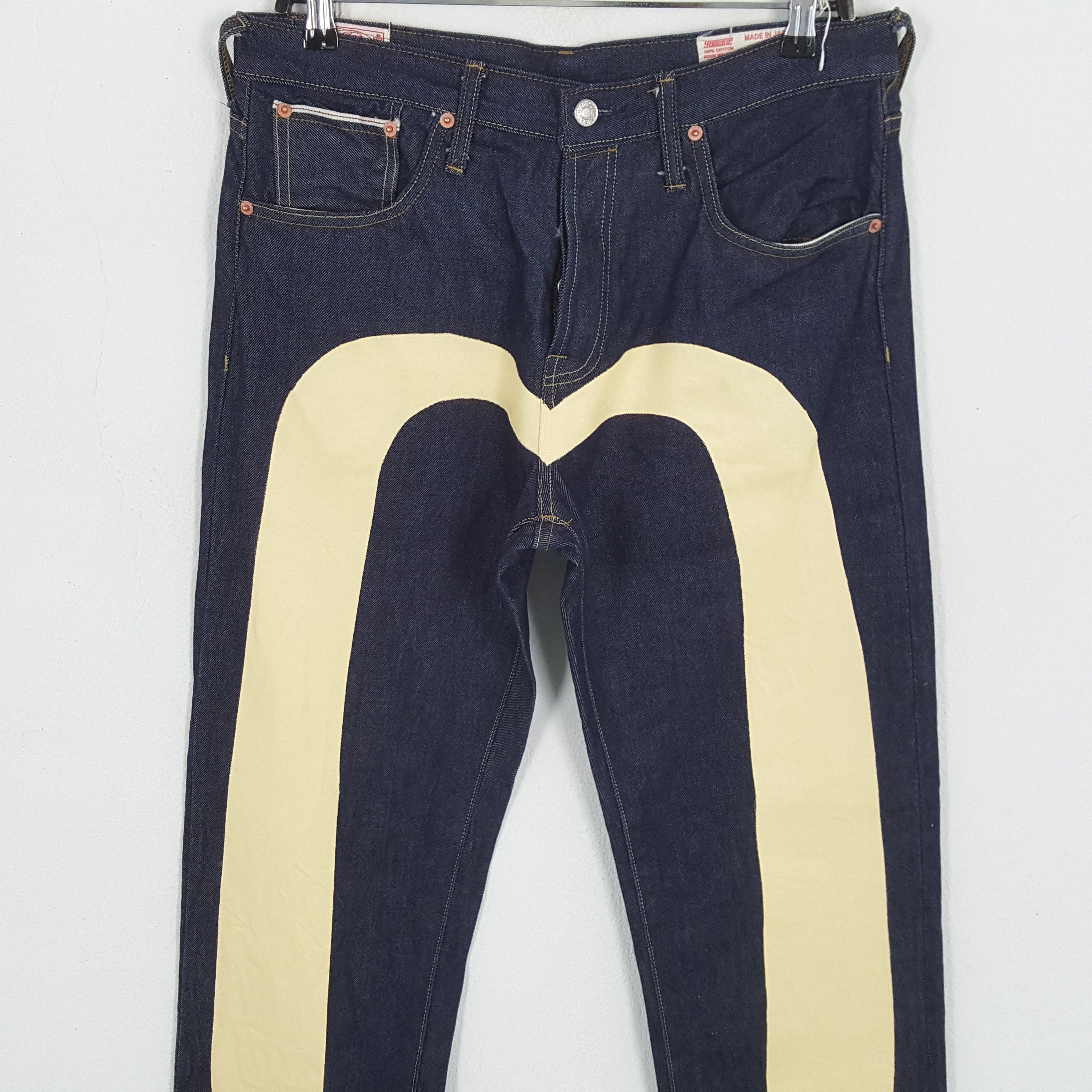 Japanese Brand × Vintage EVISU Japanese Brand Streetwear Custom Daicock Jeans Size US 32 / EU 48 - 2 Thumbnail