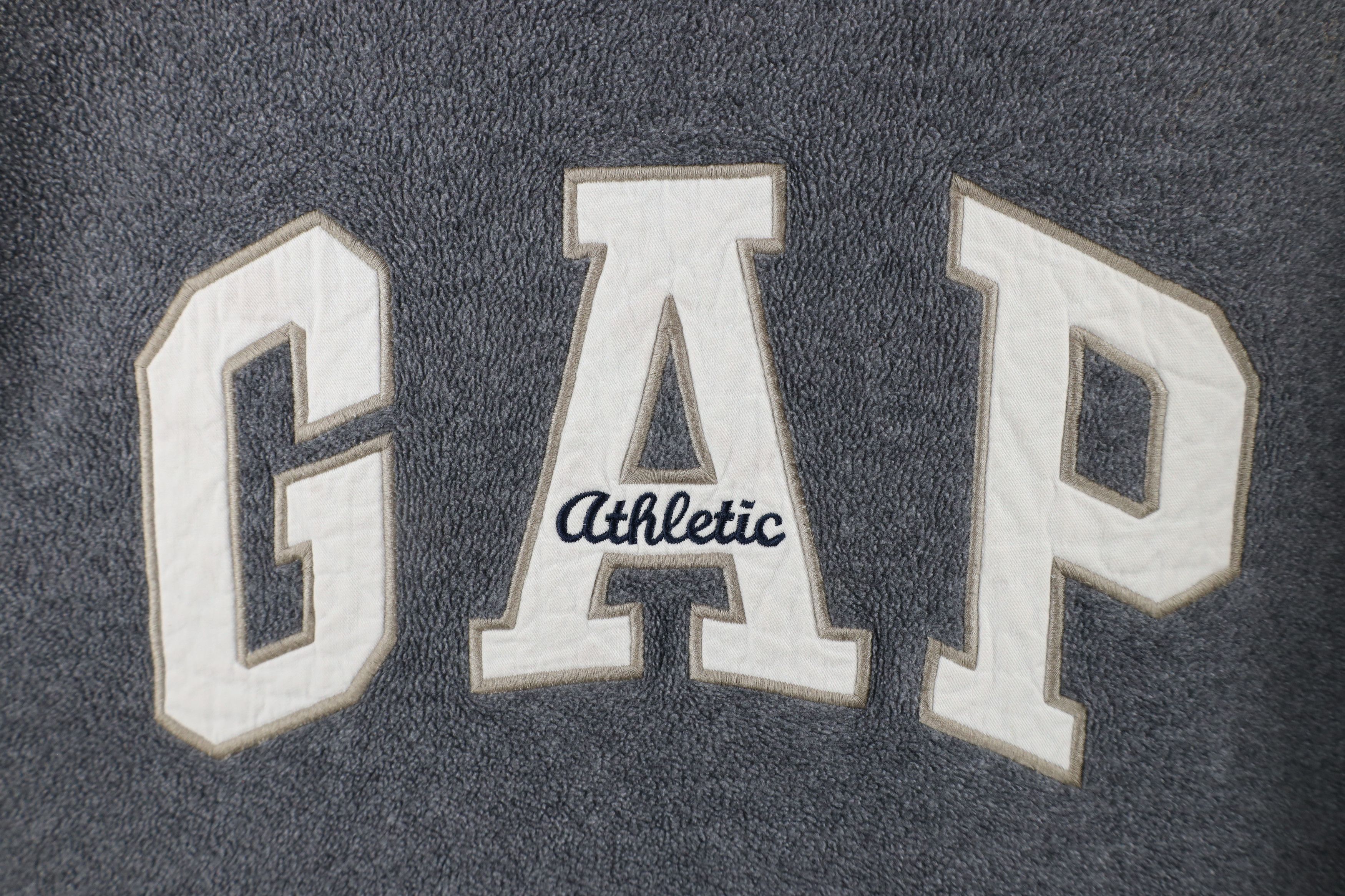 Gap × Vintage Vintage 90s Gap Athletic Baggy Fit Fleece Hoodie Sweatshirt Size US M / EU 48-50 / 2 - 8 Thumbnail