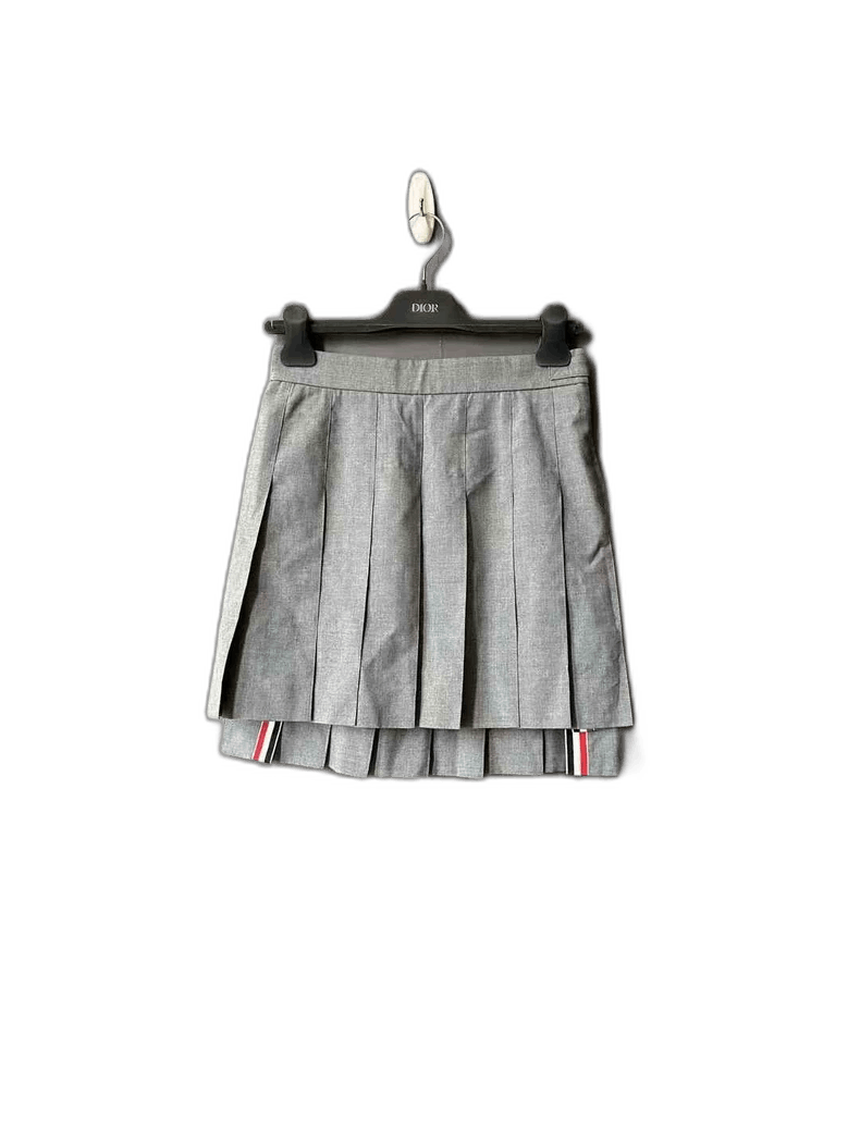 Thom Browne Gray Pleated Skirt by Thom Browne Size 38" / US 16 / IT 52 - 1 Thumbnail