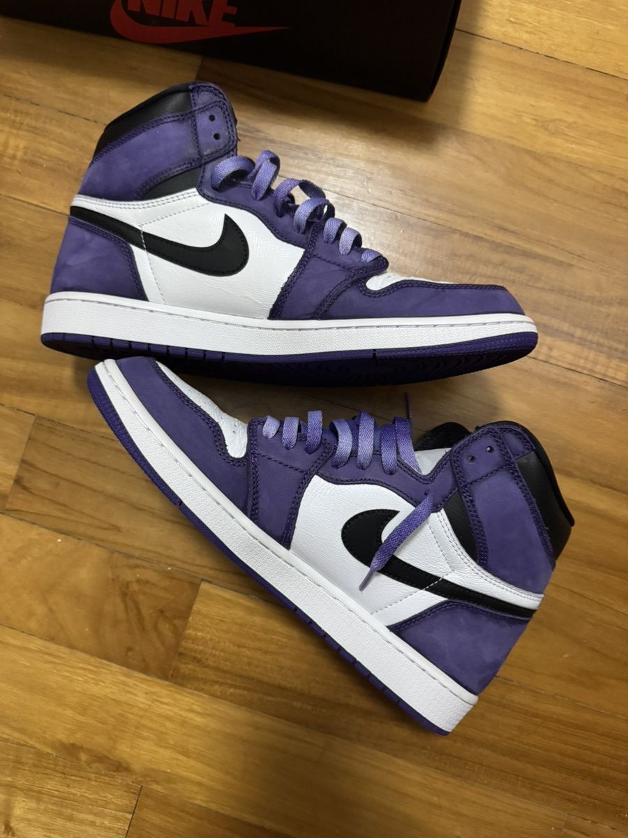 Jordan Brand Air Jordan 1 ‘Court Purple’ Size US 12 / EU 45 - 3 Thumbnail