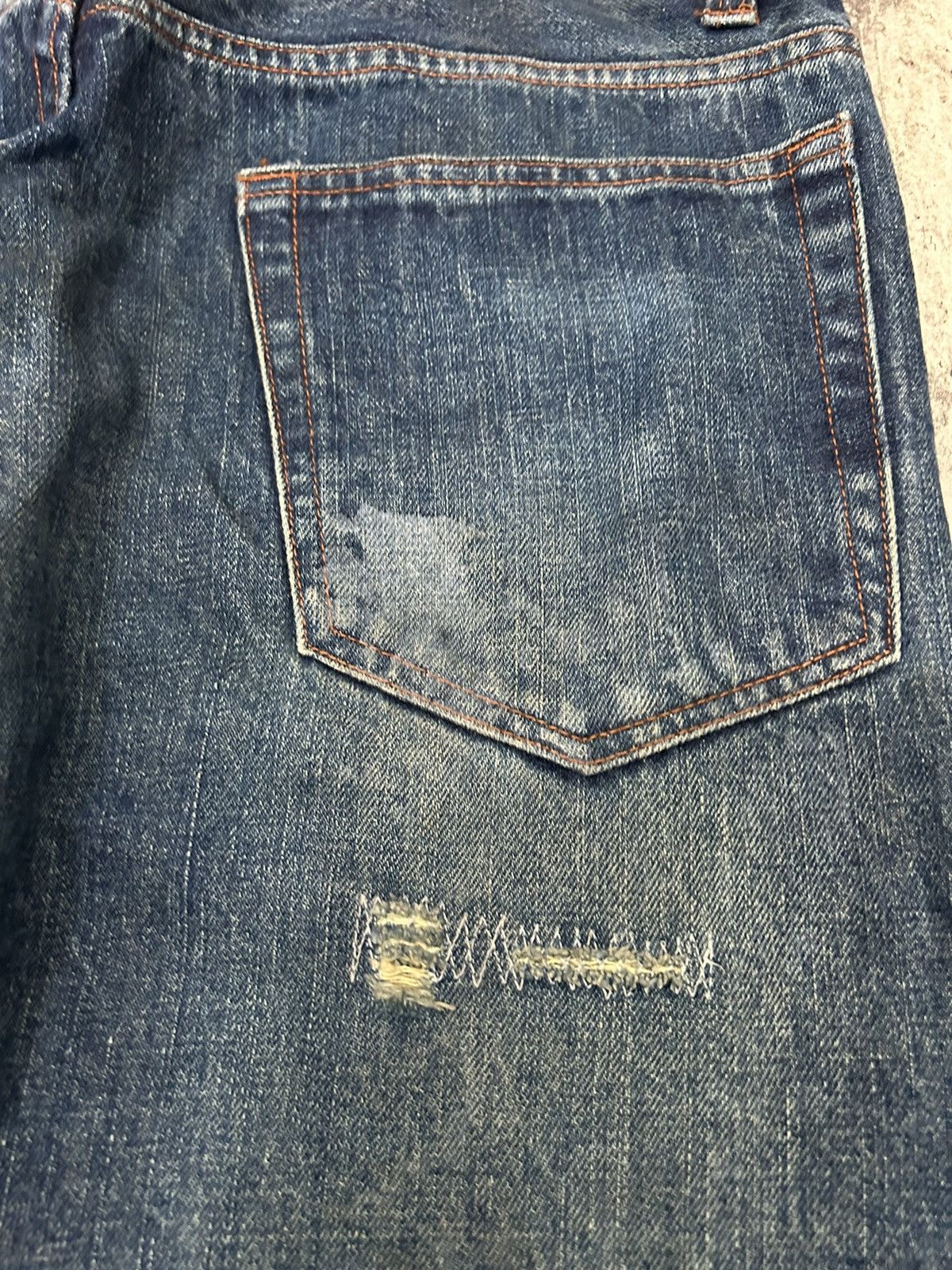 Japanese Brand Men’s Melrose Japanese Selvedge Paint Distressed Pants Size US 32 / EU 48 - 8 Thumbnail