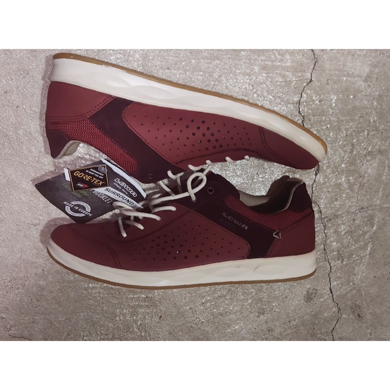 LOWA Lowa Women's Gore Tex Surround San Luis Casual Sneakers Stone Mint Travel Sz 8.5 Size US 6 / IT 36 - 3 Thumbnail