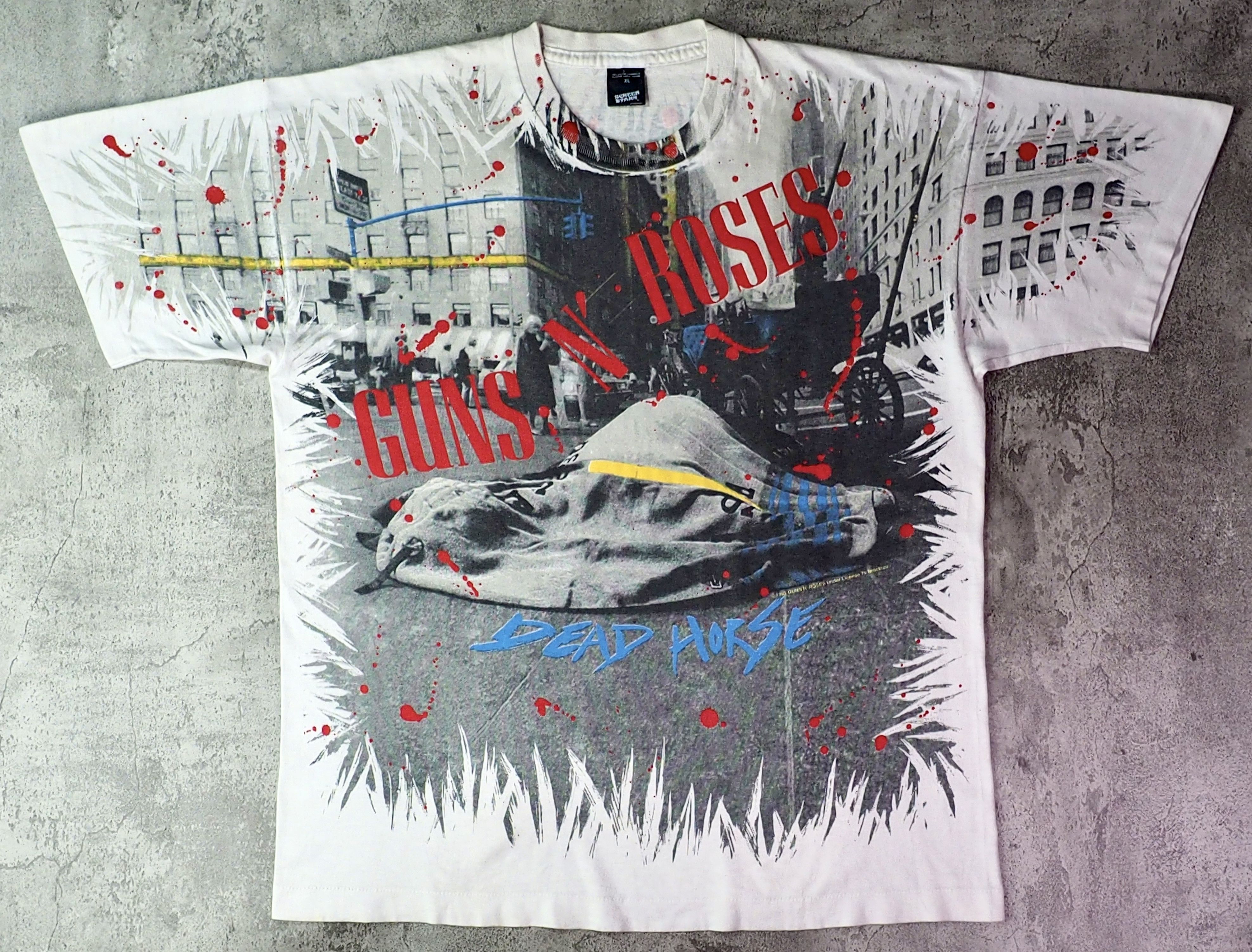 Vintage Vintage 1992 Guns N’ Roses Dead Horse AOP Shirt XL Size US XL / EU 56 / 4 - 1 Thumbnail