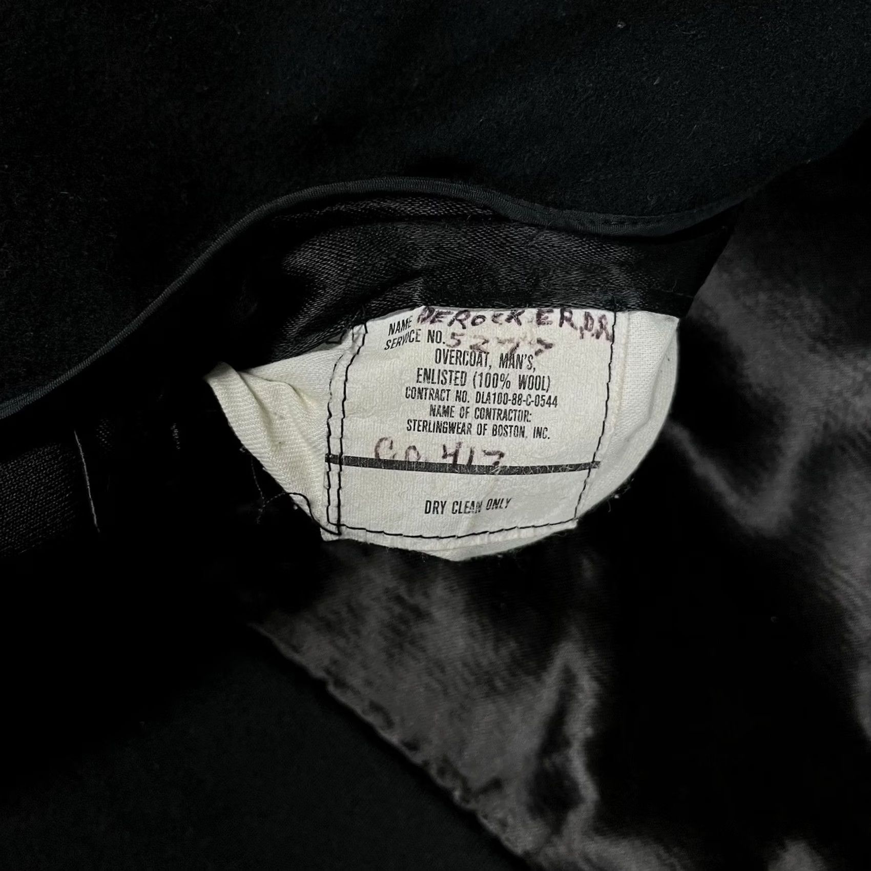 Vintage VINTAGE US Military Wool Pea Coat Mens 38R Sterlingwear Boston Navy Coat Cold Weather 80s 90s USA Mens Size US XXS / EU 40 - 3 Thumbnail