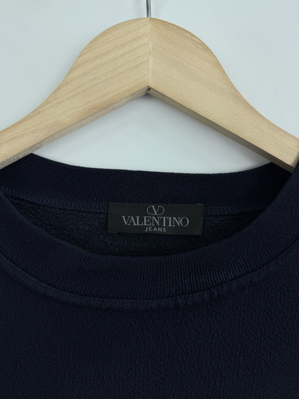 Valentino 🇮🇹 Vintage 90s Valentino Jeans Sweatshirt Y2K Made in Italy Size US L / EU 52-54 / 3 - 4 Thumbnail
