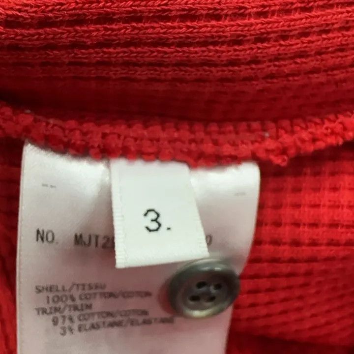 Thom Browne Thom Browne Red Cotton Short Sleeve T-Shirt -2507 Size US M / EU 48-50 / 2 - 4 Thumbnail