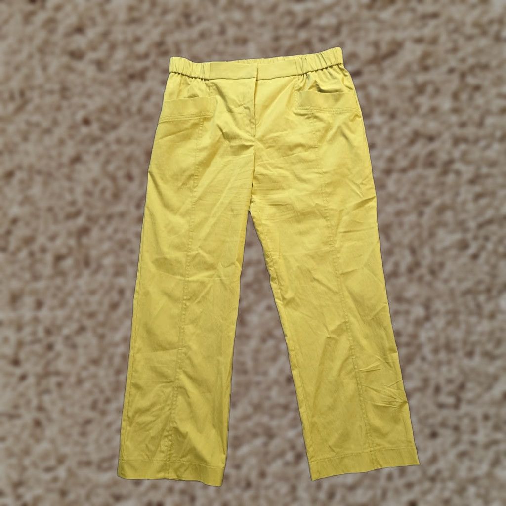 Vintage Elliott Lauren Pants Womens 12 Green Pockets Zip Straight Leg Nylon Career Dress Pants Mens? Size 34" / US 12 / IT 48 - 1 Thumbnail