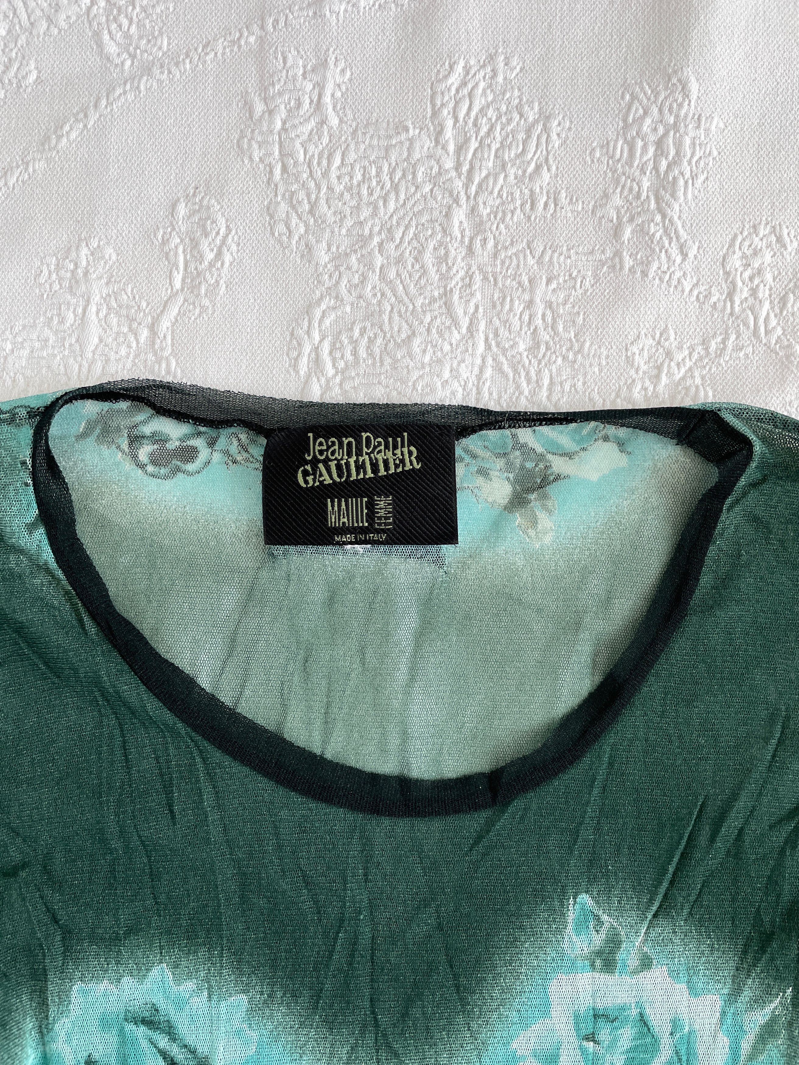 Jean Paul Gaultier Jean Paul Gaultier floral mesh top Size S / US 4 / IT 40 - 3 Thumbnail