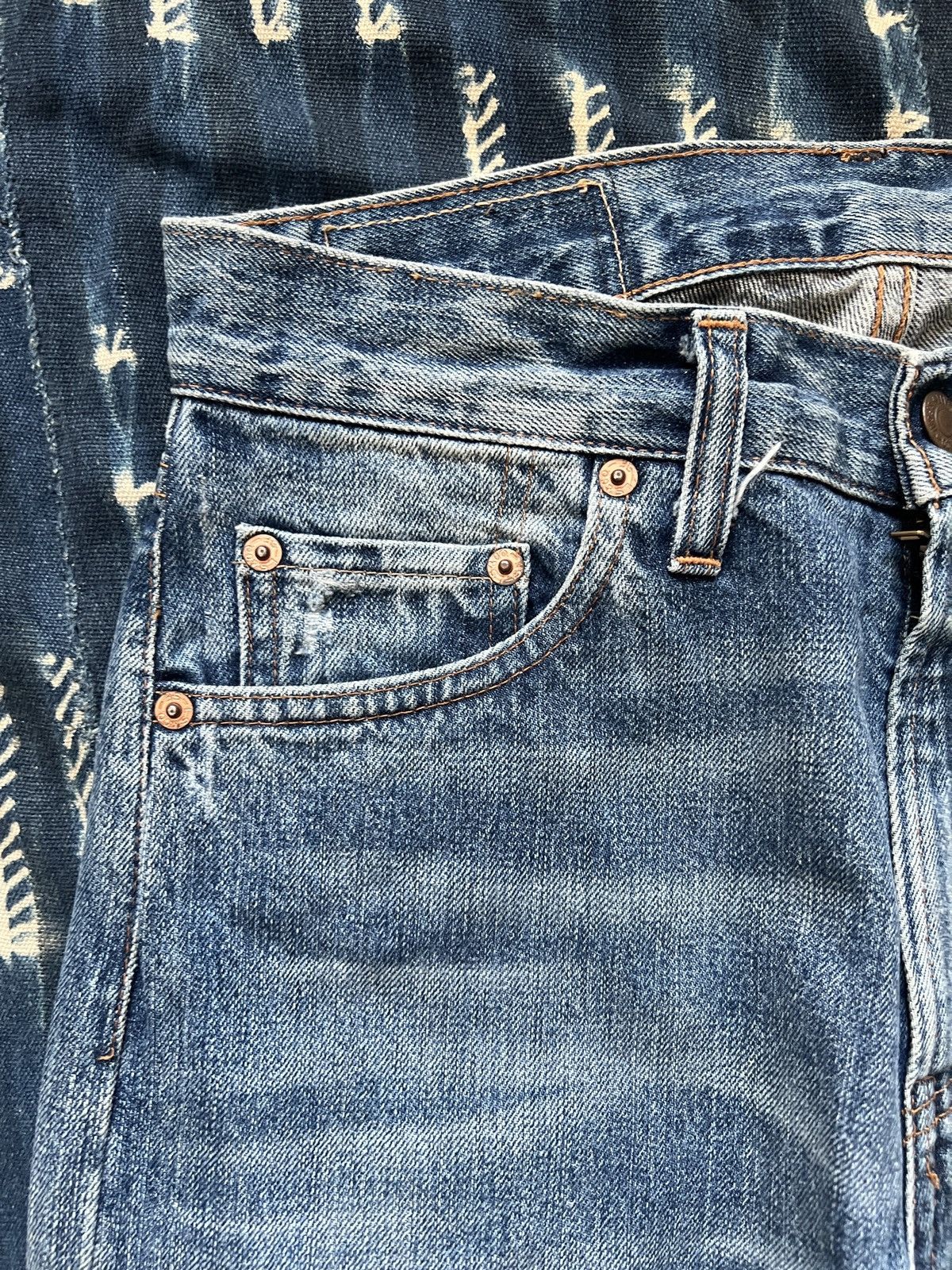 Levi's Levis Big E 505 Selvedge Denim Jeans – Made in USA Size US 30 / EU 46 - 7 Thumbnail