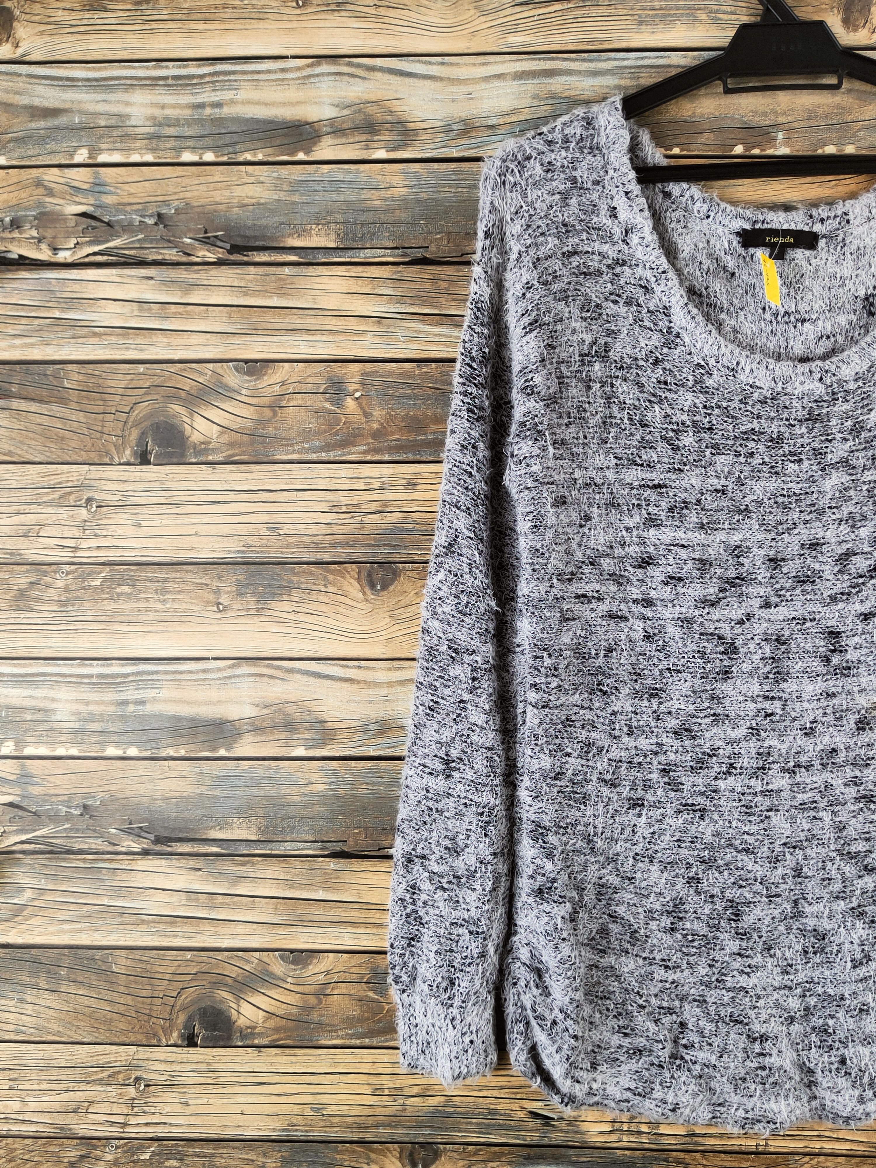 Japanese Brand DL Rienda Black White Knitwear Sweatshirts #46-925 Size S / US 4 / IT 40 - 3 Thumbnail