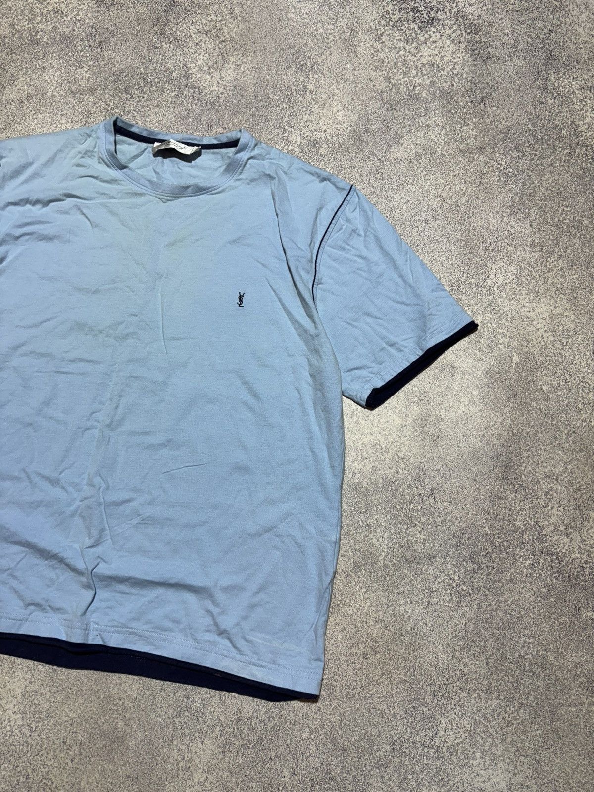 Vintage × Yves Saint Laurent Vintage 90s Yves Saint Laurent YSL t-shirt rare retro Y2K Size US XL / EU 56 / 4 - 2 Thumbnail