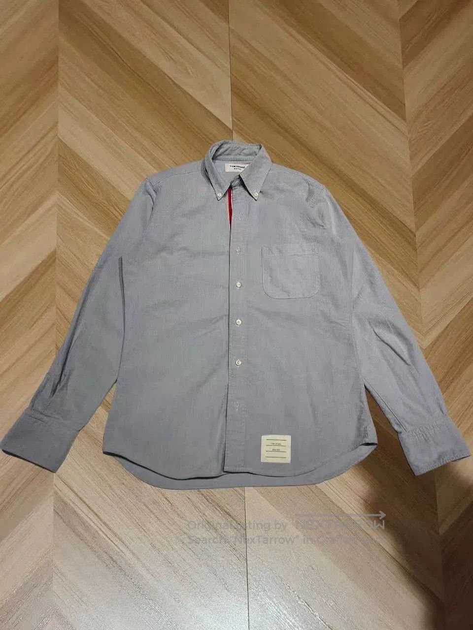 Thom Browne thom browne striped button-up shirt in light blue. Size US M / EU 48-50 / 2 - 1 Thumbnail