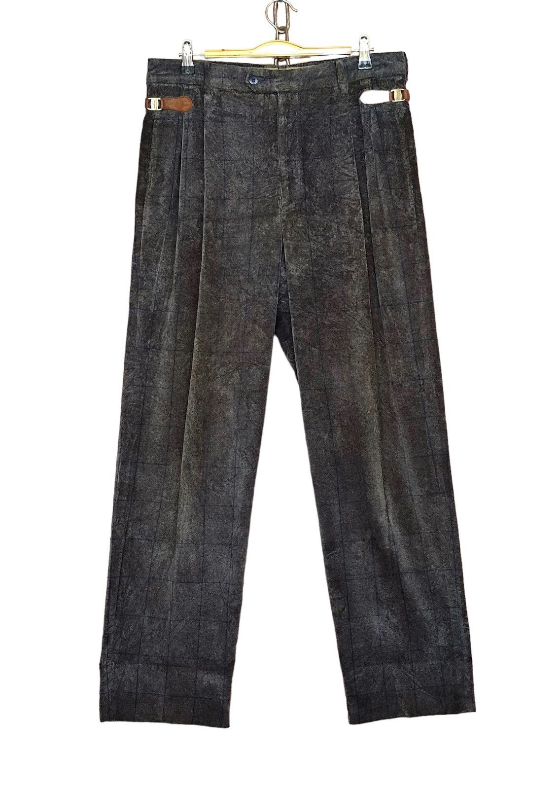 Salvatore Ferragamo Salvatore Ferragamo Checkered Wide Baggy Trouser Pant Size US 33 - 1 Thumbnail