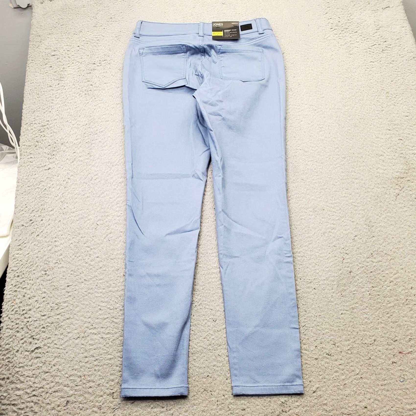 Jones New York Jones New York Jeans Womens 6 Blue Denim Comfort Stretch Skinny Waistband 28.25" Inseam Pants Size 28" / US 6 / IT 42 - 2 Thumbnail
