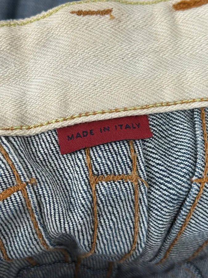 Marithe + Francois Girbaud 2000s Marithé + François Girbaud Faded Blue Relaxed Denim Jeans Size US 32 / EU 48 - 12 Thumbnail