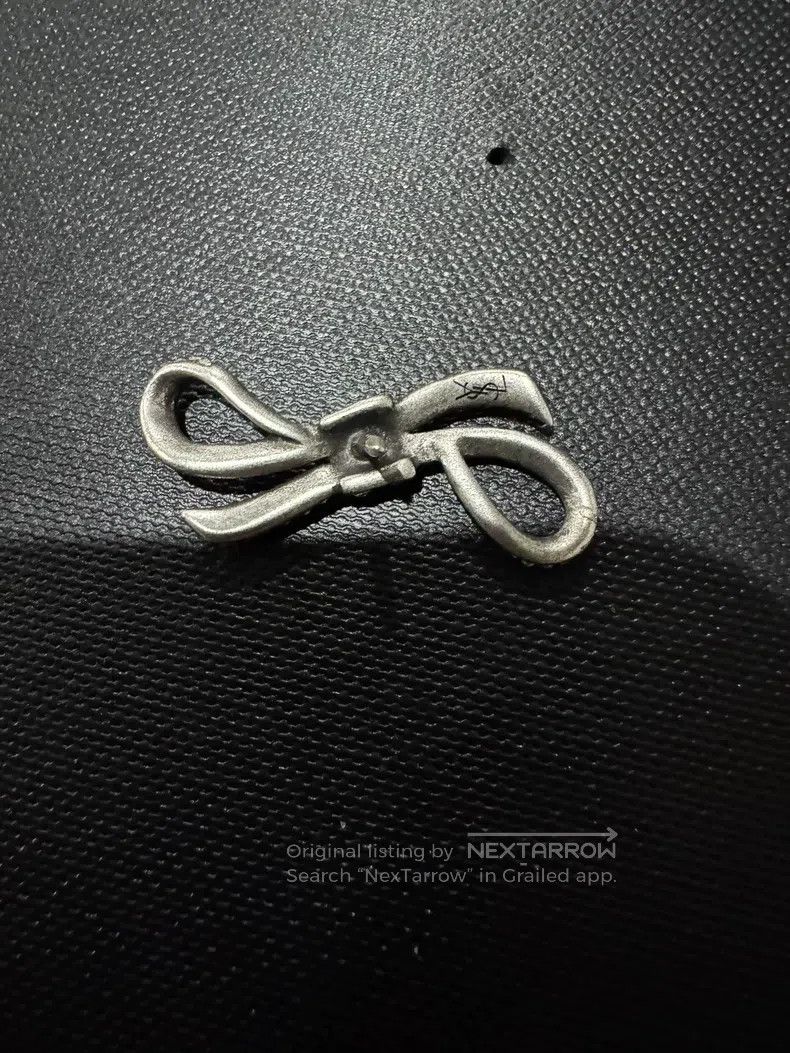 Saint Laurent Paris Saint Laurent Paris Crystal Bow Brooch Size ONE SIZE - 5 Thumbnail