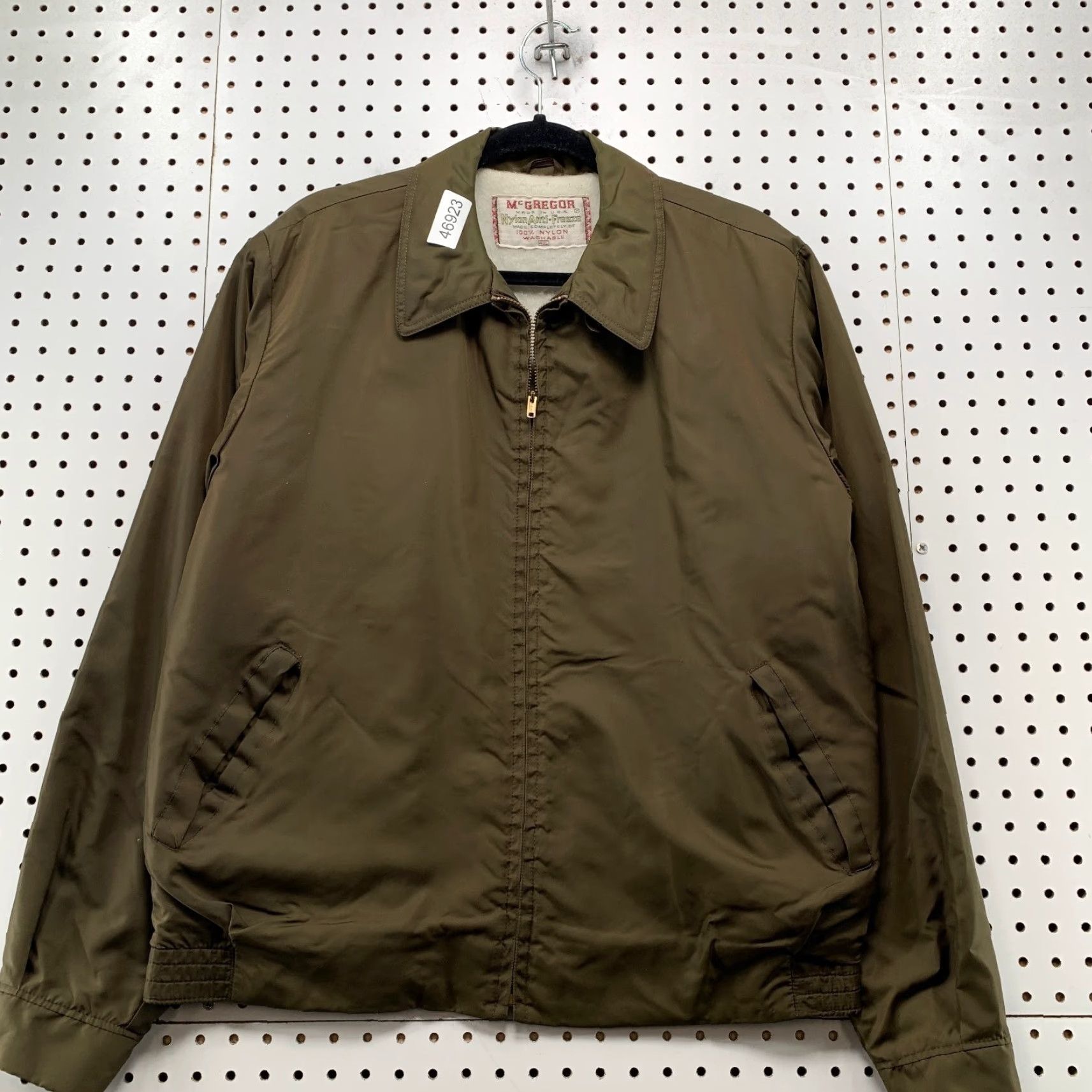 McGregor VINTAGE McGregor Bomber Jacket Mens 42 Brown Nylon Fleece USA Size US XS / EU 42 / 0 - 5 Thumbnail