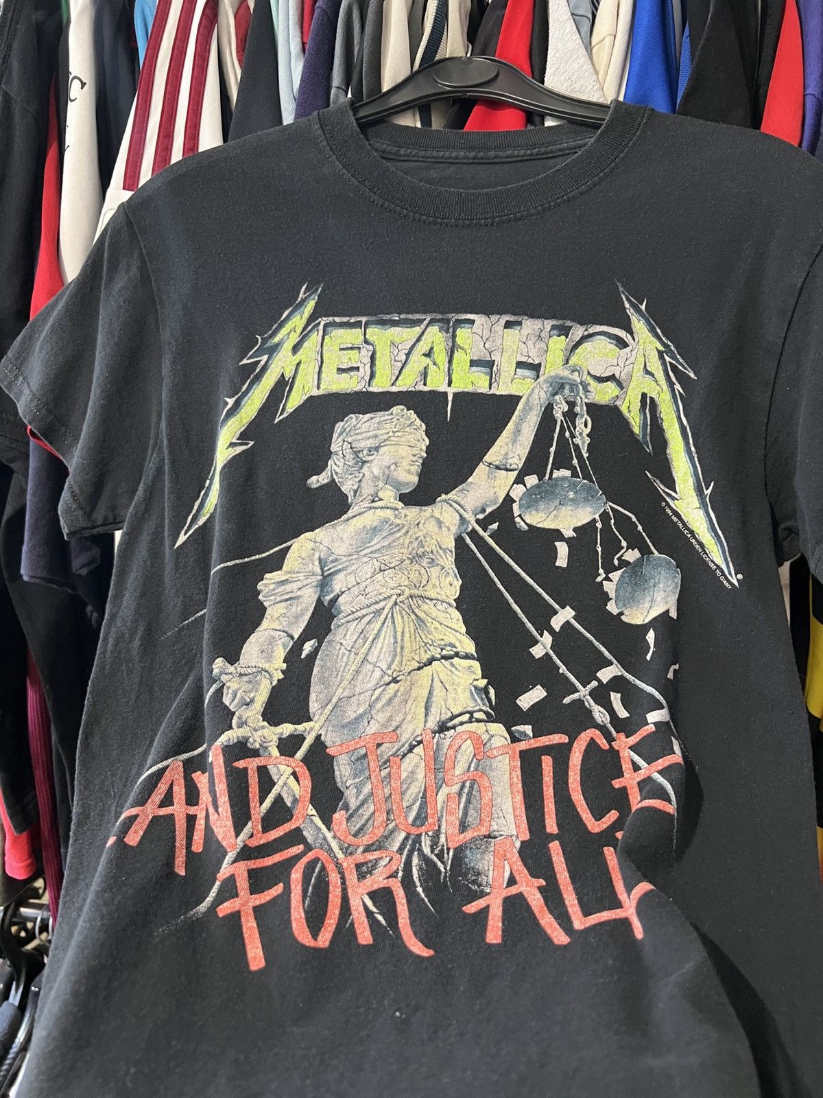 Band Tees × Vintage 1994/2008 VINTAGE METALLICA AND JUSTICE FOR ALL AOP BAND Size US S / EU 44-46 / 1 - 6 Thumbnail