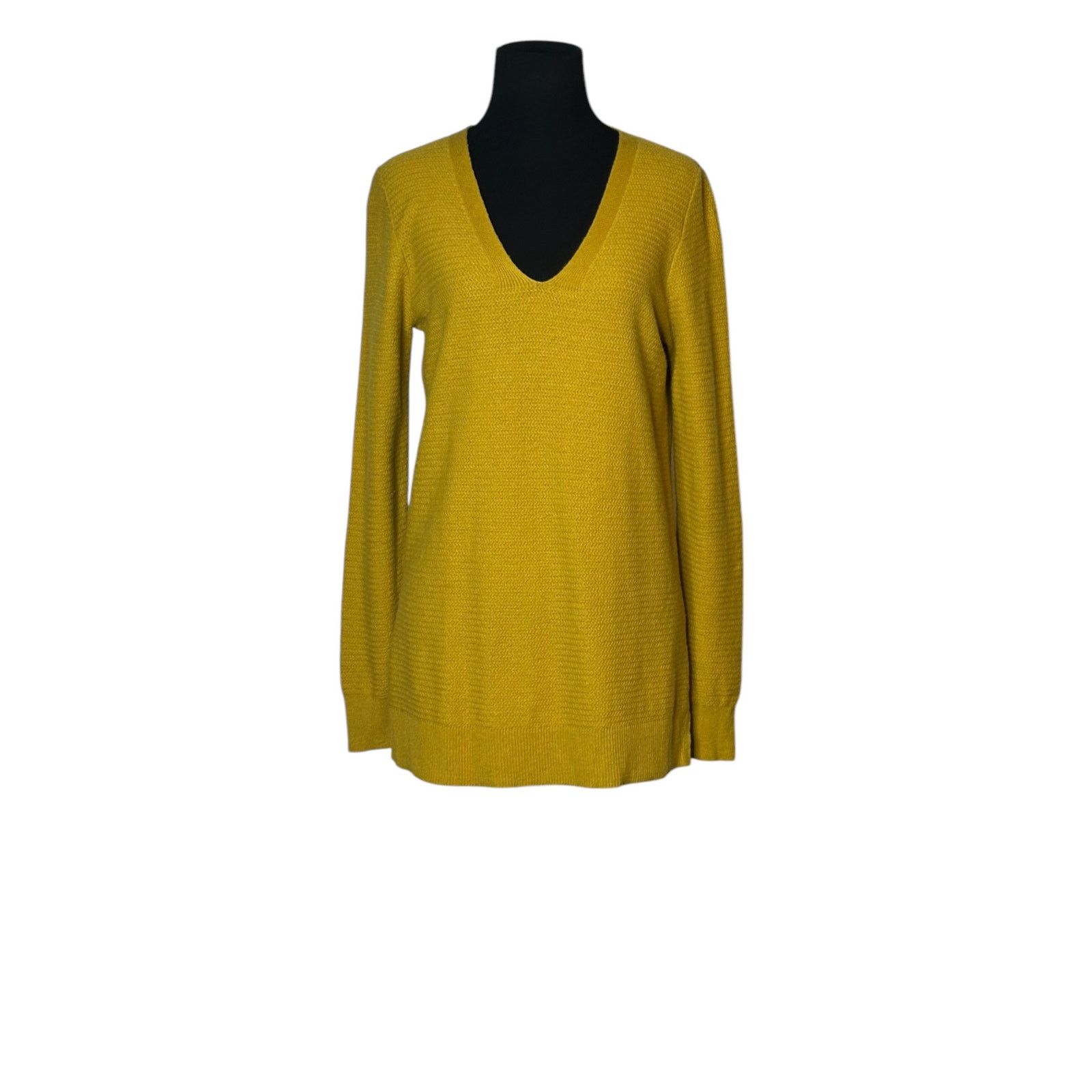 Gap Gap yellow long sleeves sweater v neck size Small Size S / US 4 / IT 40 - 6 Thumbnail