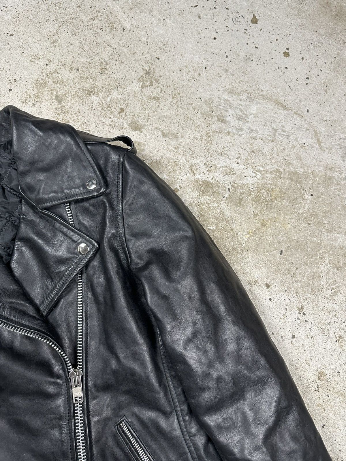 Other Vintage Y2K Ramones Black Moto Biker Leather Jacket Heavy Size US S / EU 44-46 / 1 - 5 Thumbnail