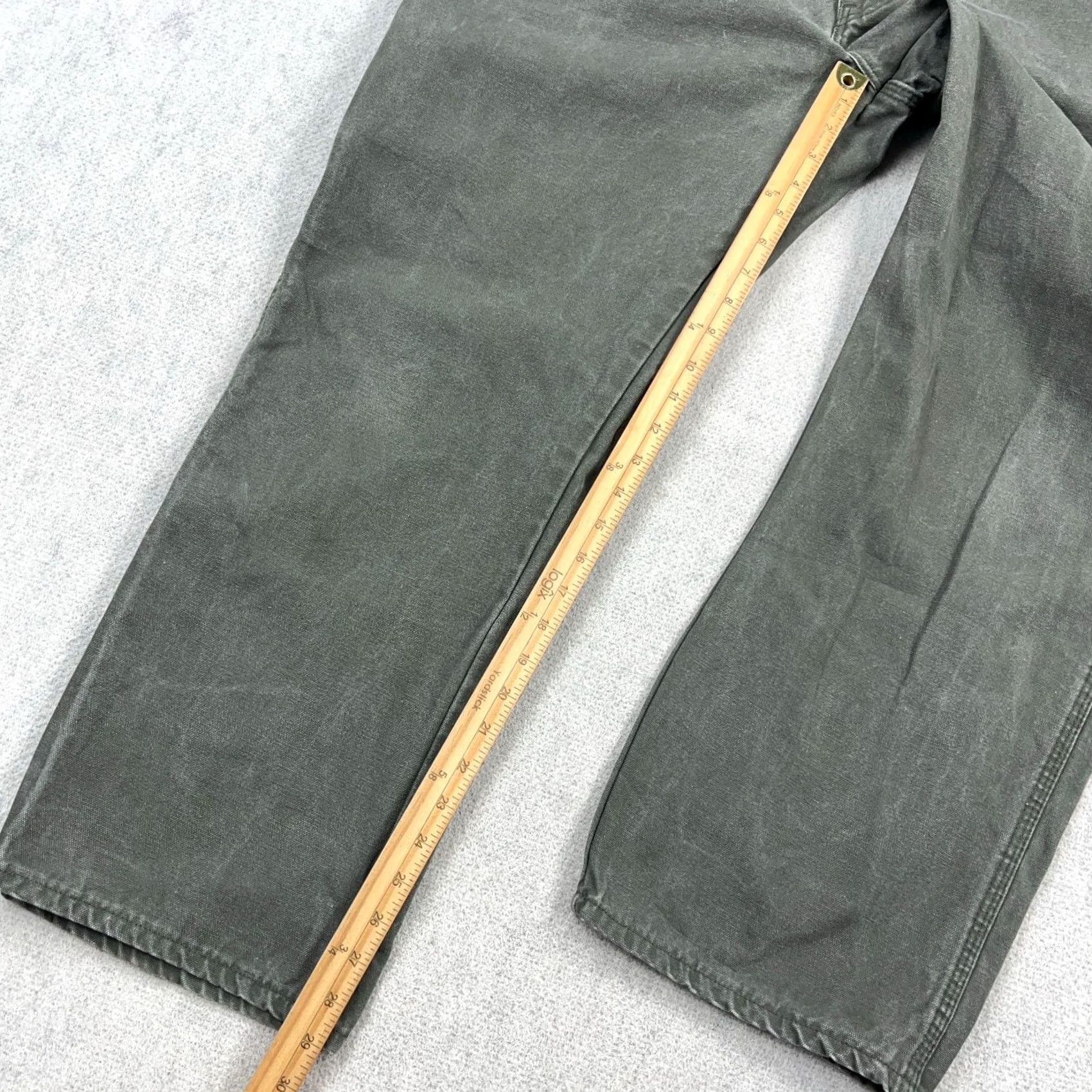 Dickies VINTAGE Dickies Pants Men 40x30 Green Carpenter Canvas Baggy Y2K Moss Olive Workwear Size US 40 / EU 56 - 7 Thumbnail