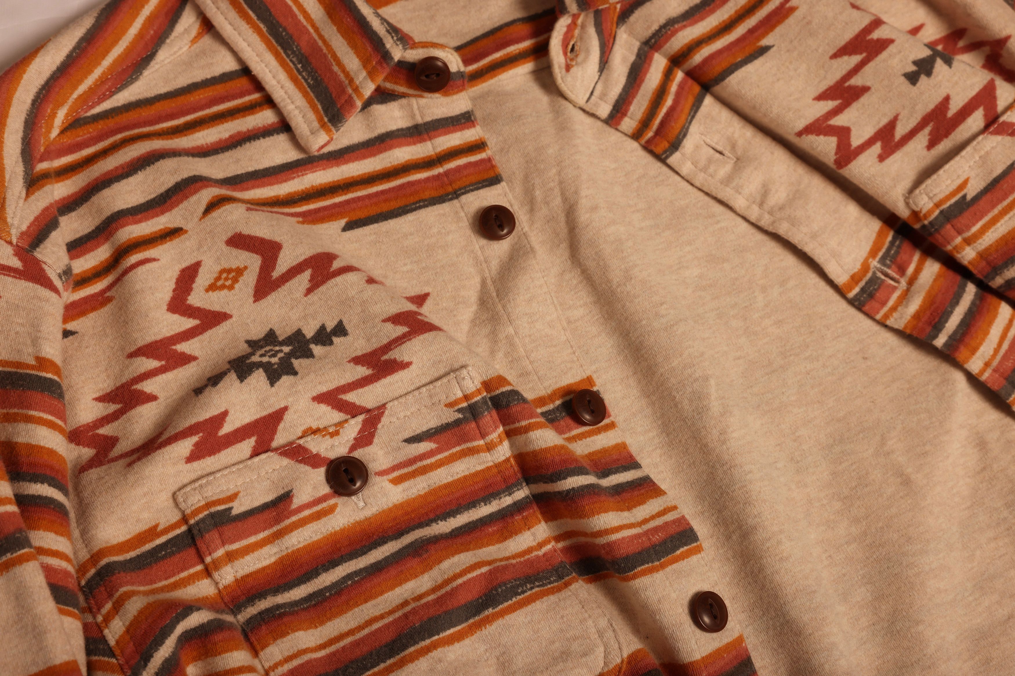 Faherty Faherty Good Feather Knit Alpine Shirt Button Aztec Size US S / EU 44-46 / 1 - 5 Thumbnail