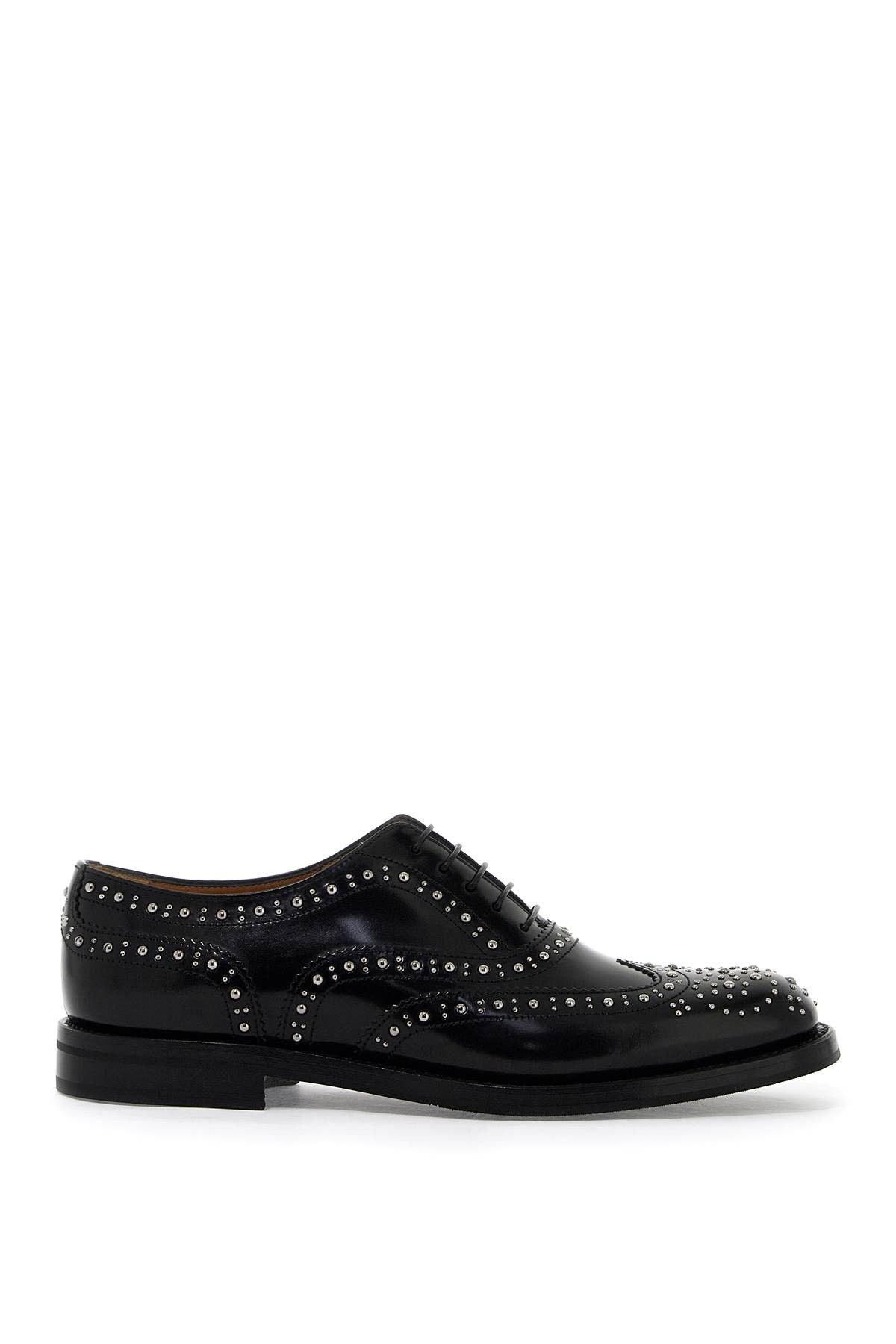 image of Churchs Burwood Met Lace-Ups Shoes in Nero, Women's (Size 8)