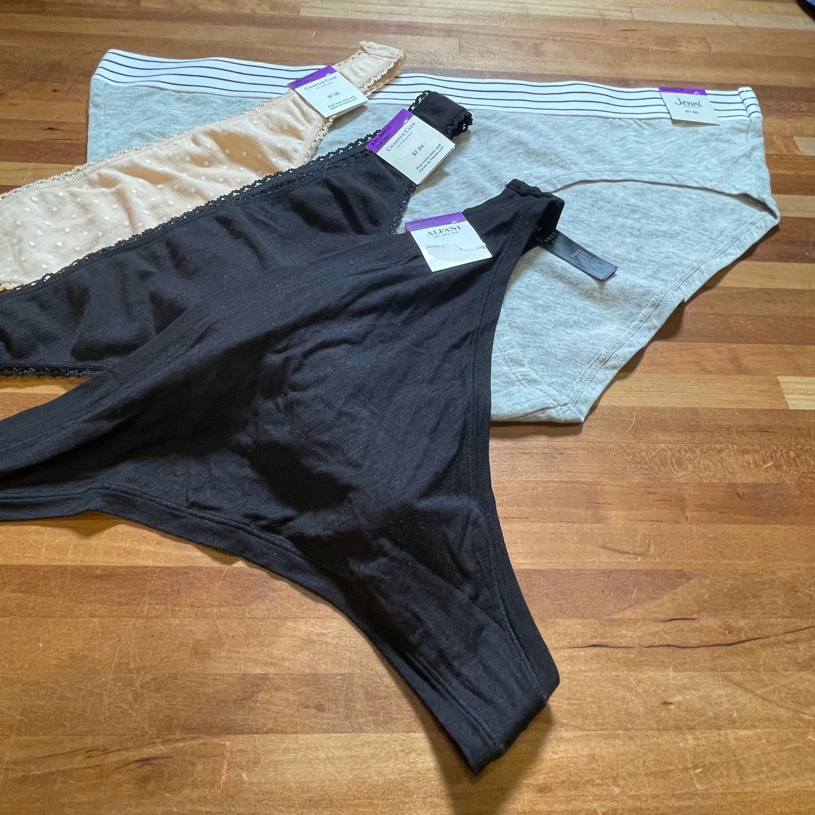 NO ID Mixed thong and hipster panty pack of 4 XXL Size ONE SIZE - 4 Thumbnail
