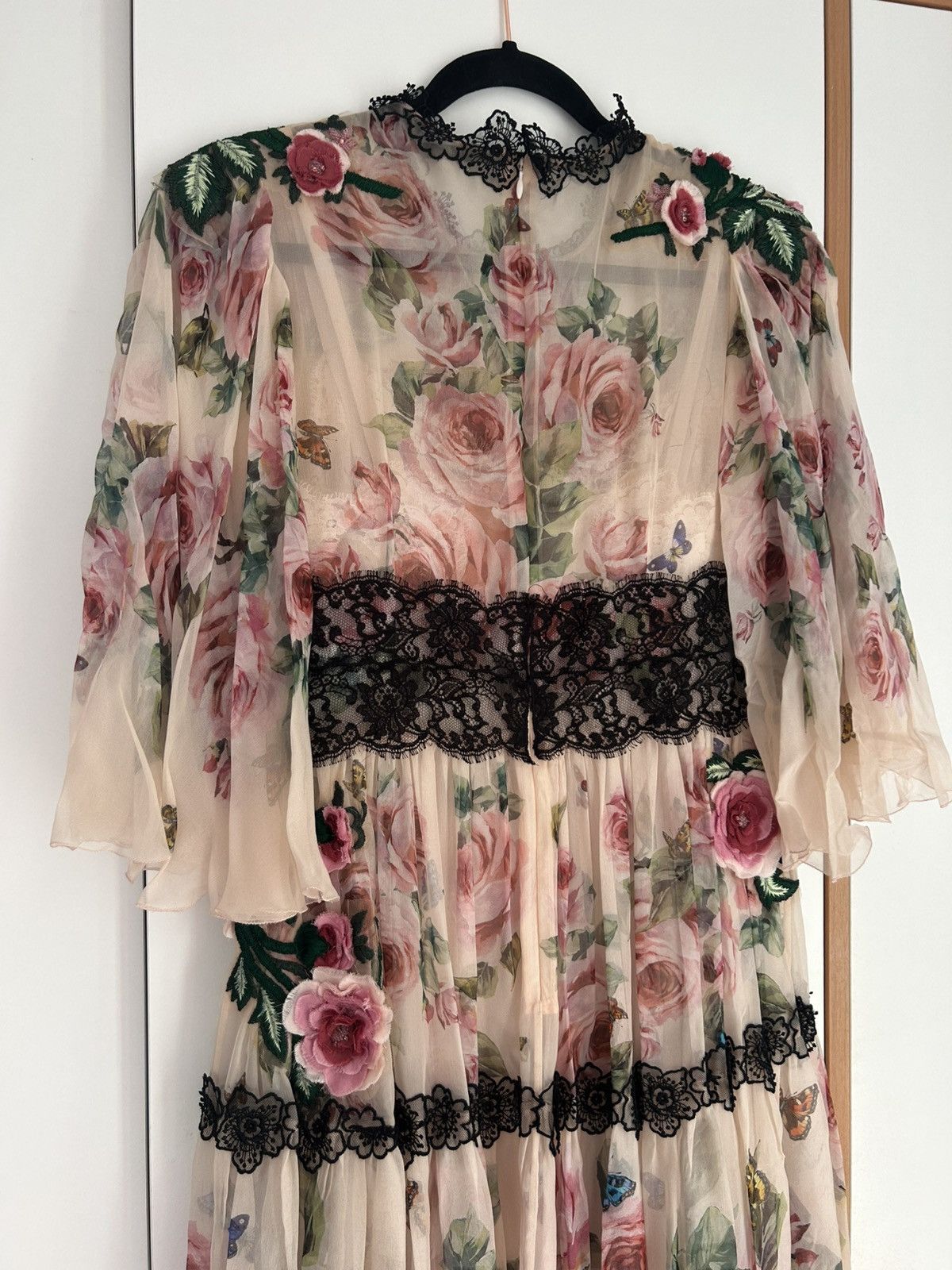 Dolce & Gabbana Floral lace embroidered floor length dress Size M / US 6-8 / IT 42-44 - 4 Thumbnail