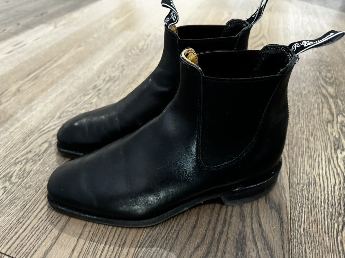 image of R M Williams Rm Williams Black Chelsea Boots, Men's (Size 6.5)