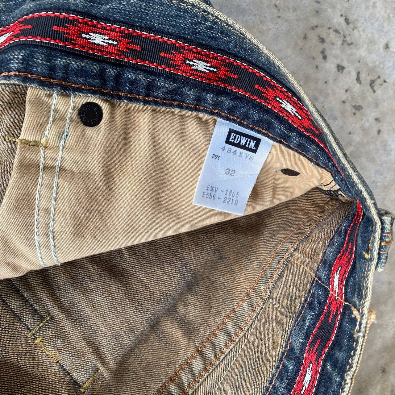 Edwin × Vintage RARE EDWIN JAPAN EXCLUSIVE VINTAGE RUSTY MUDWASH BJ07-19 Size US 32 / EU 48 - 5 Thumbnail