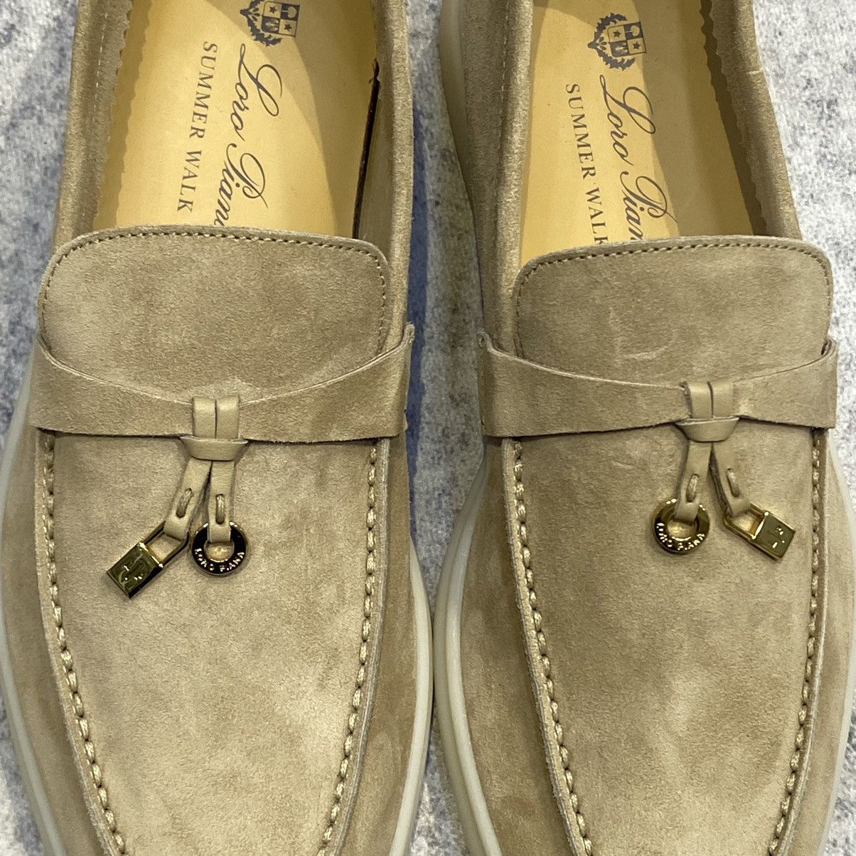 Loro Piana Loro piana summer walk charm suede beige loafer Sadstone Size US 8 / IT 38 - 6 Thumbnail