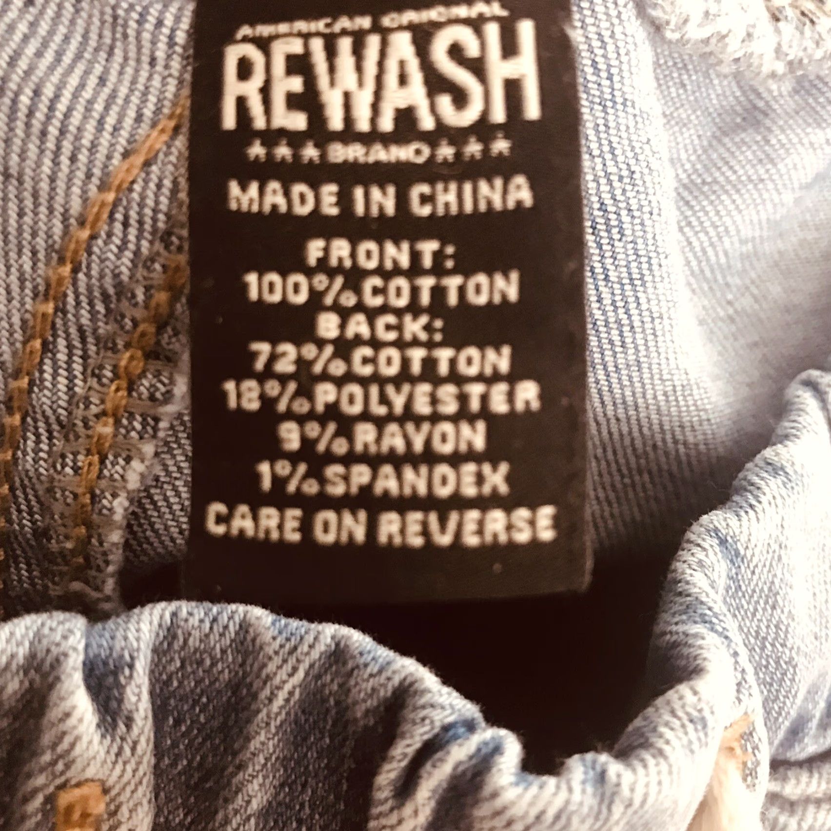 Vintage REWASH Jeans Jogger XS Distressed Pull-On 28in Inseam Blue Elastic Waist Womens Pants Pocket 5-Pocket Denim Cotton Blend Size XS Relaxed Size 26" / US 2 / IT 38 - 6 Thumbnail