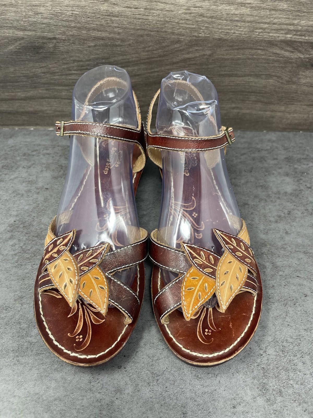 Other Spring Step Marigold Leather Sandals Womens Size 10 (41) Size US 10 / IT 40 - 3 Thumbnail