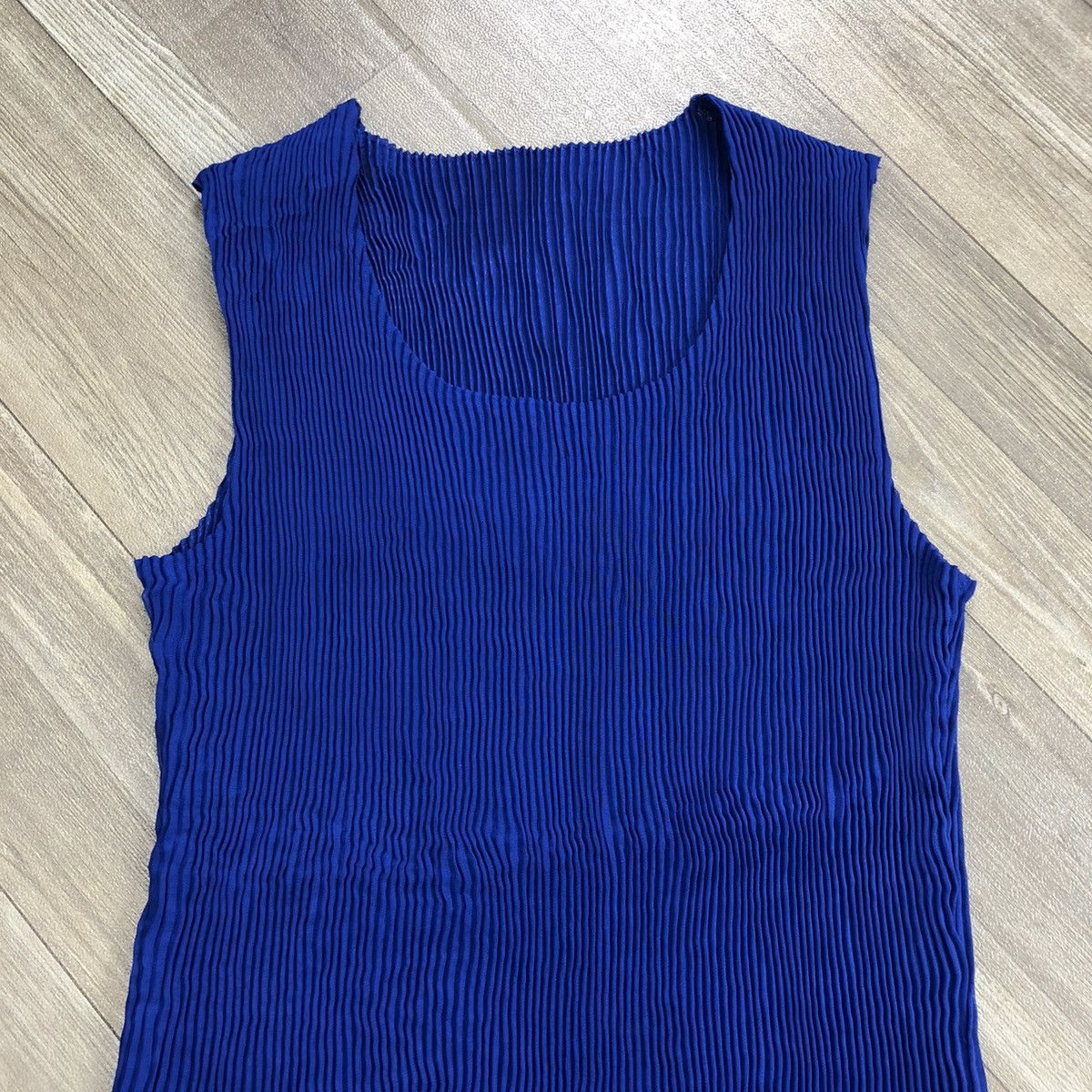 Issey Miyake × Japanese Brand × Vintage Vtg Arte Soie Issey Miyake Pleats Please Inspired Tank Tops Size M / US 6-8 / IT 42-44 - 2 Thumbnail