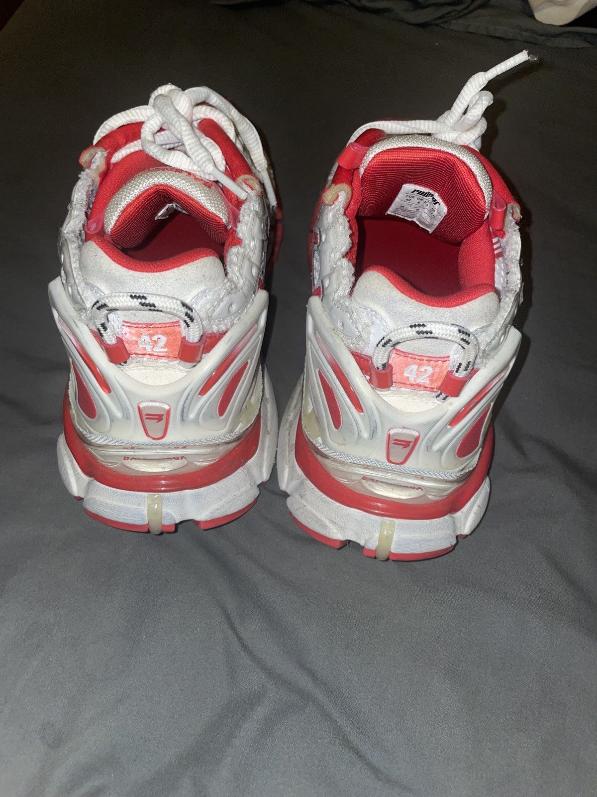 Balenciaga Balenciaga Runner Sneaker WHITE+RED Size US 9 / EU 42 - 10 Thumbnail